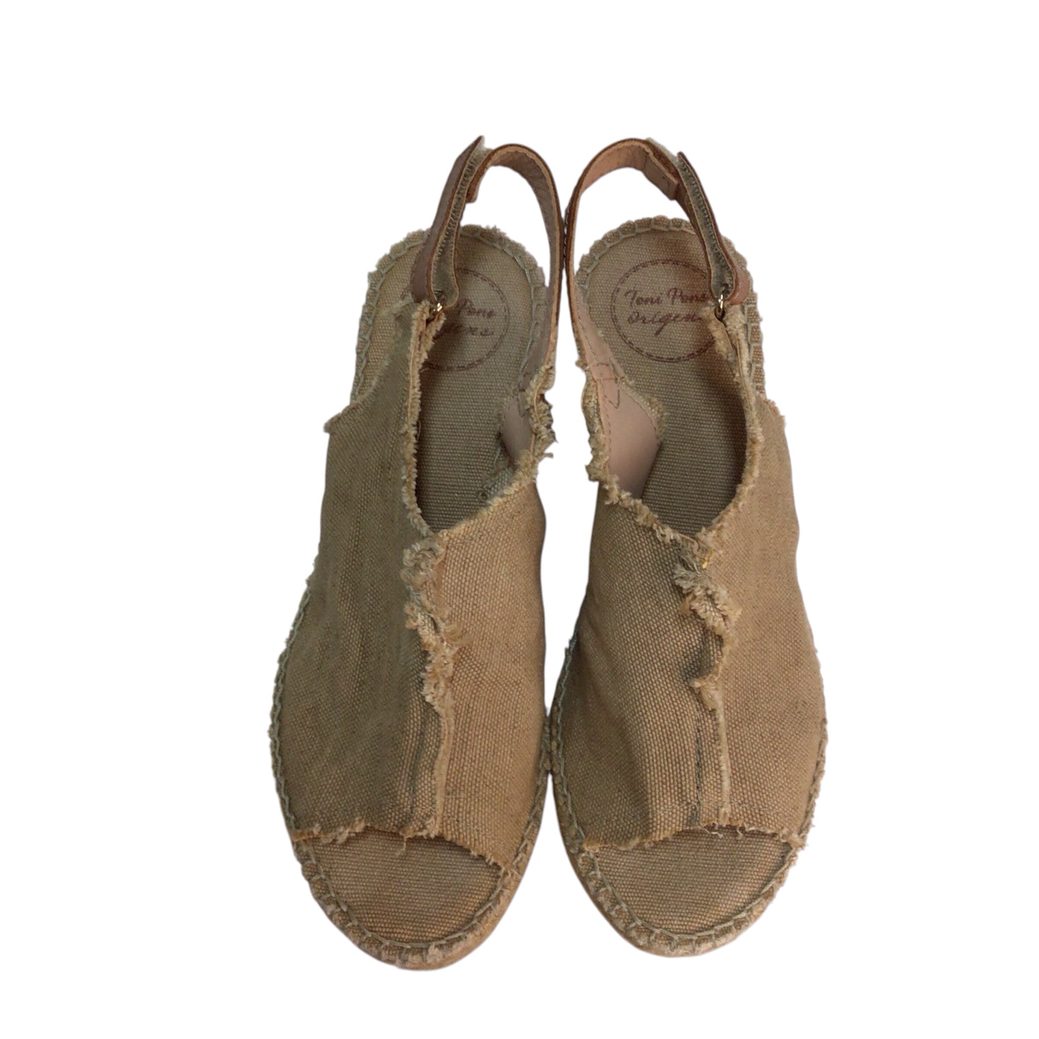 Toni Pons Canvas Wedge Sandal Size 6.5