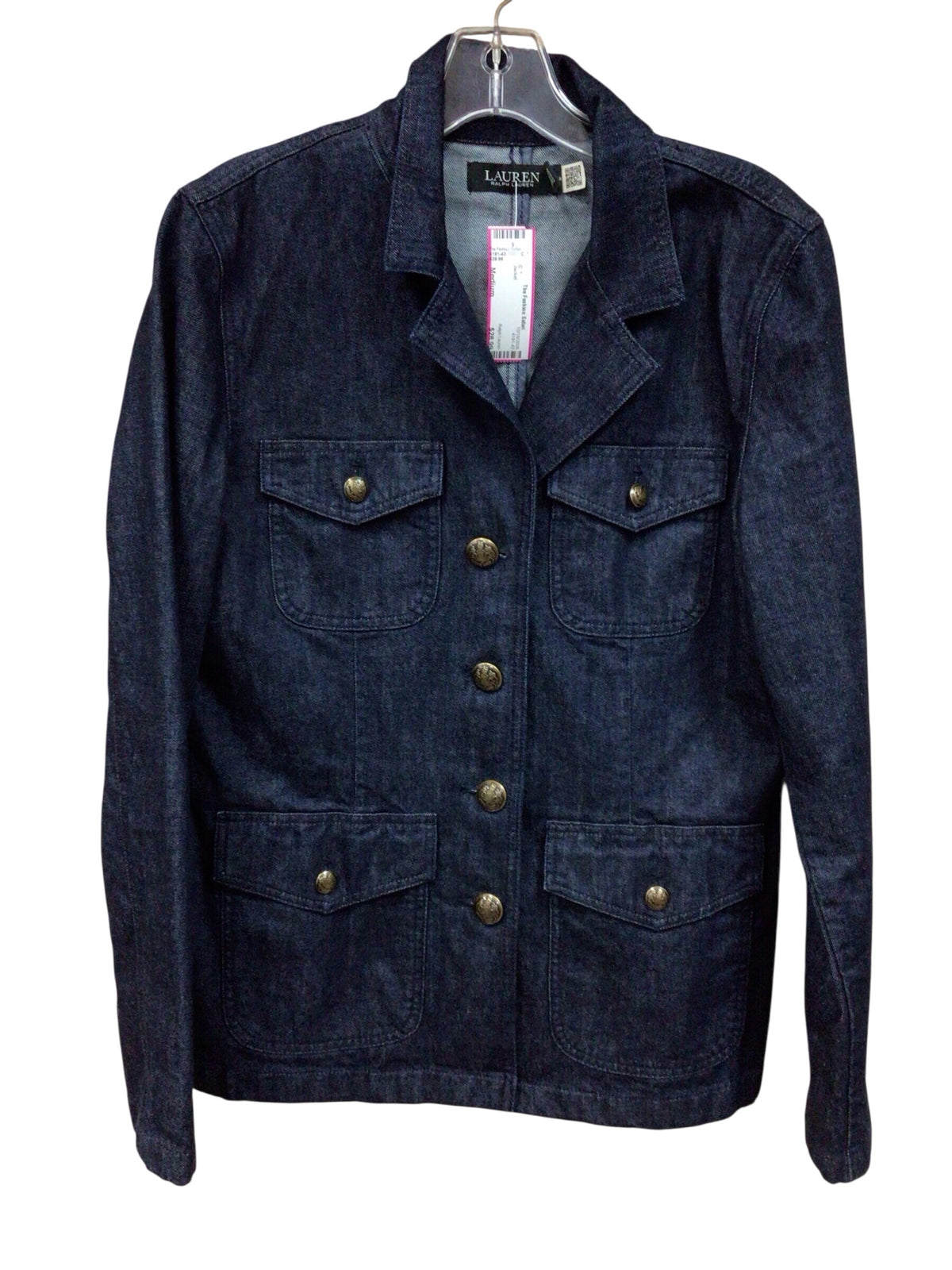 Ralph Lauren Long Sleeve Button Down Denim Jacket Size Medium