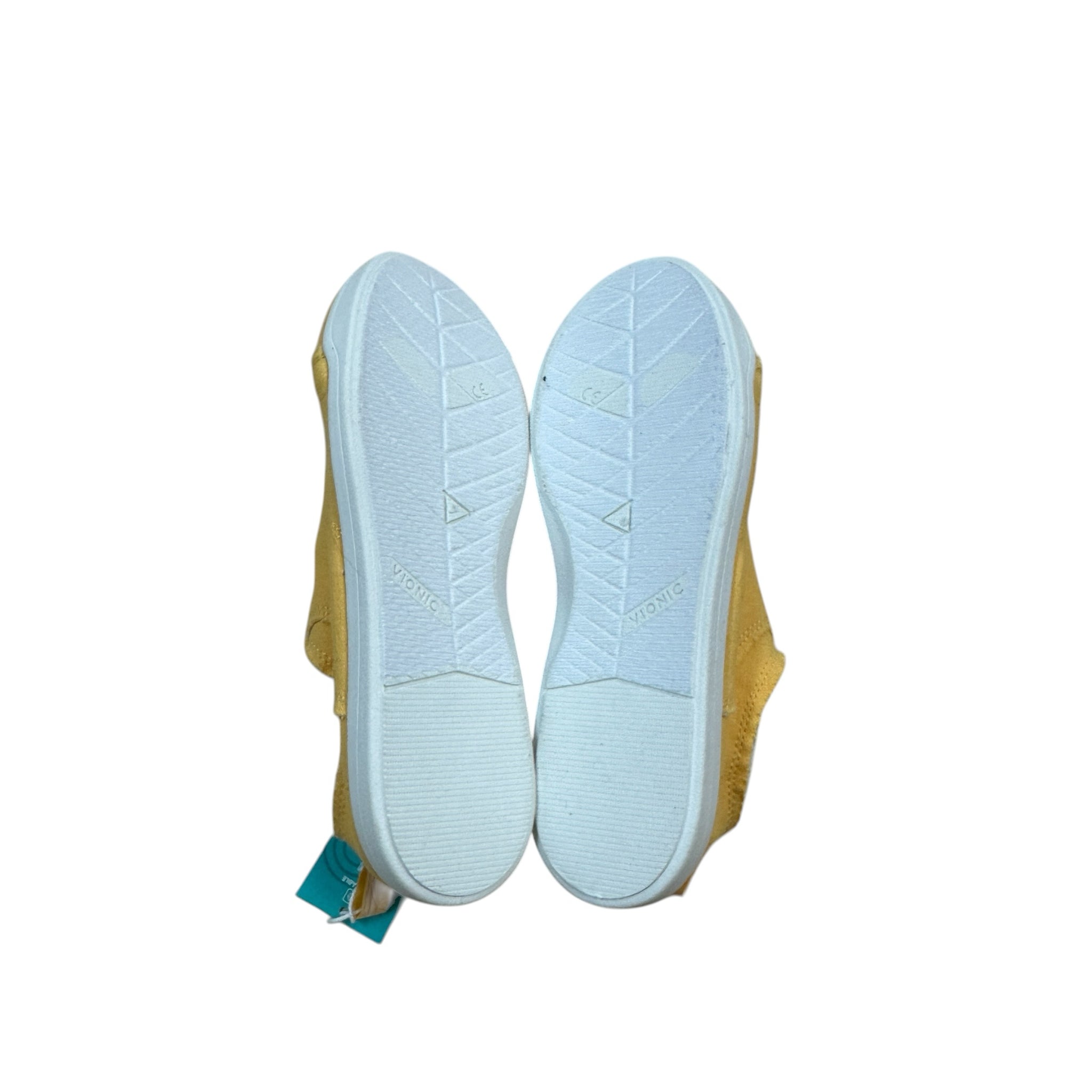 Vionic "Pismo" Yellow Beach Canvas Washable Sneakers Size 7