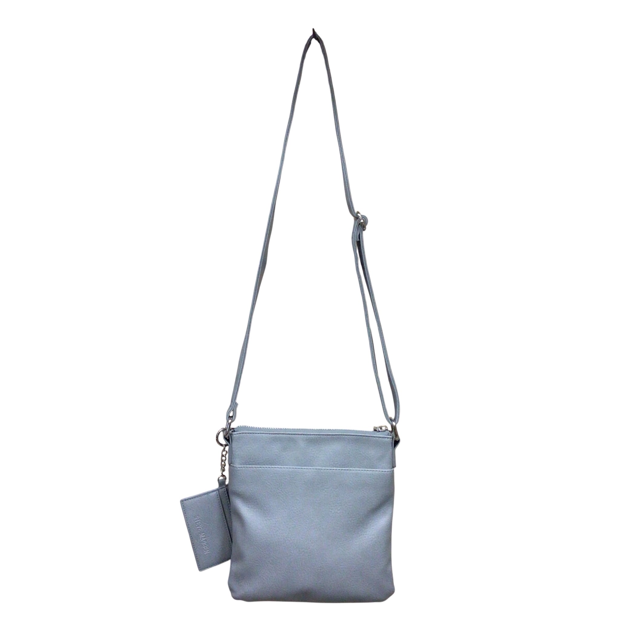Steve Madden Gray Quilted Leather Crossbody Bag
