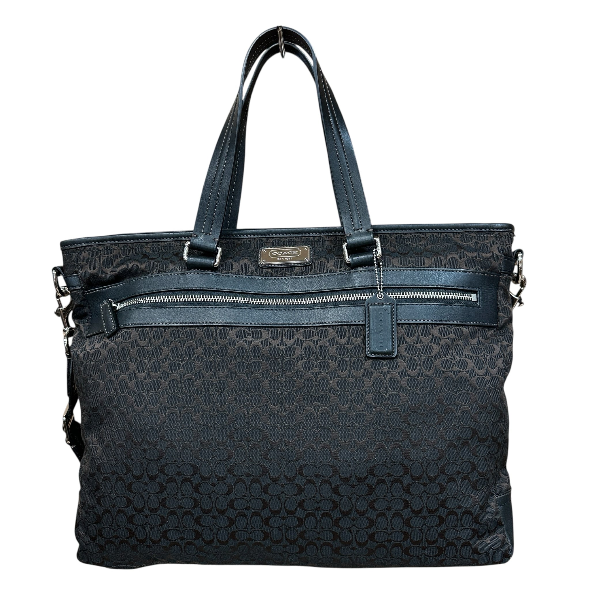 Coach Brown Signature 2-way Tote Bag F70291