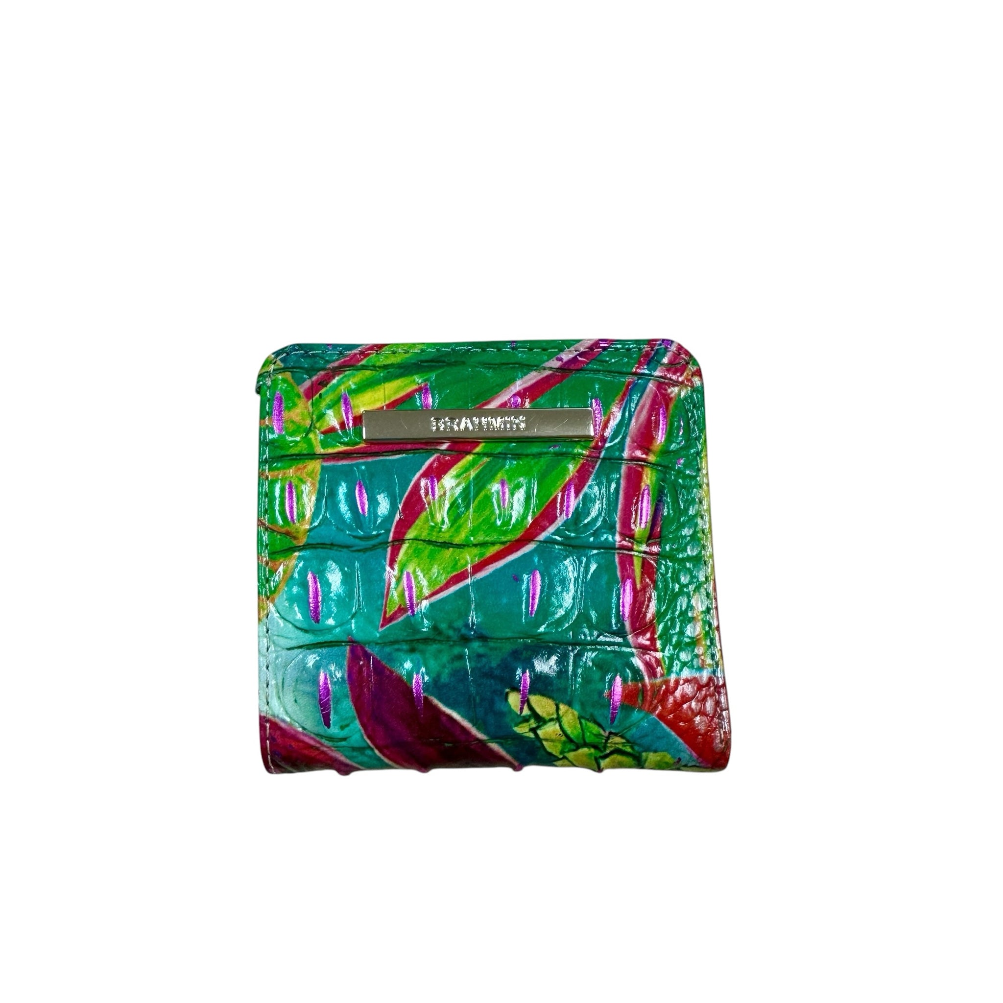 Brahmin "Jane" Utopia Melbourne Leather Croc-Embossed Bi-Fold Wallet
