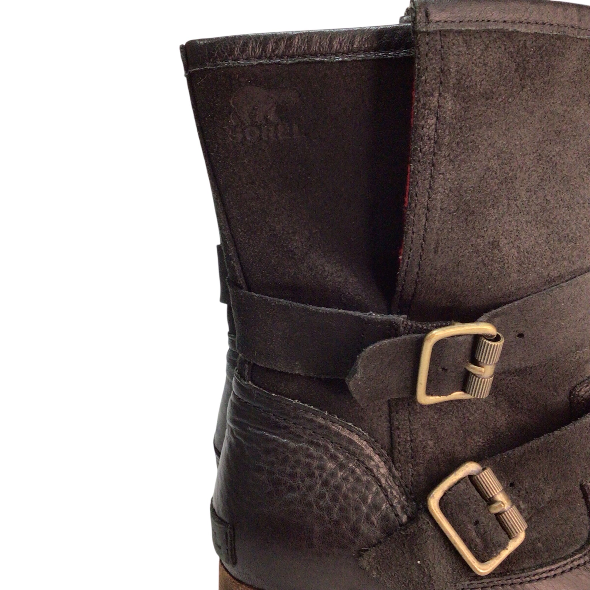 Sorel Major Moto Boots Size 7.5 Black