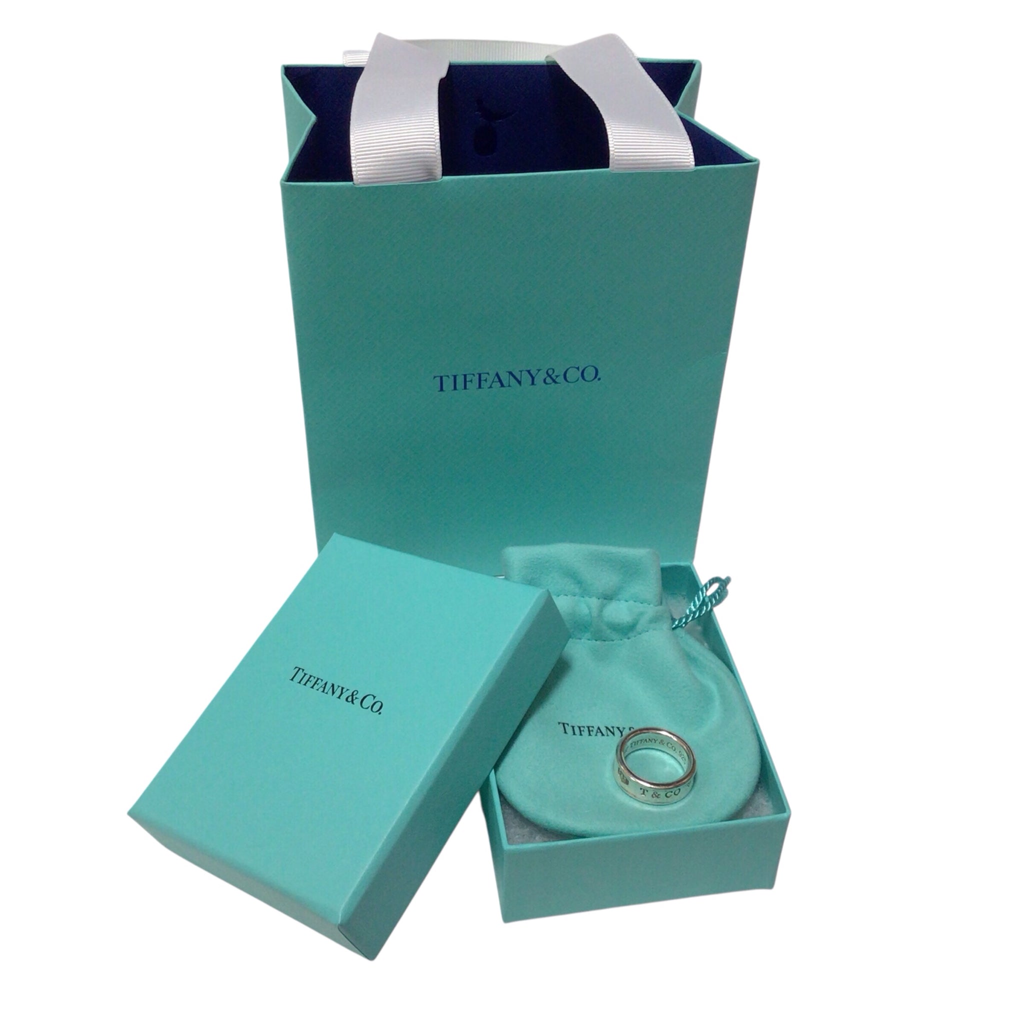 Tiffany & Co 1837 Collection Sterling Silver Narrow Ring - Size 6