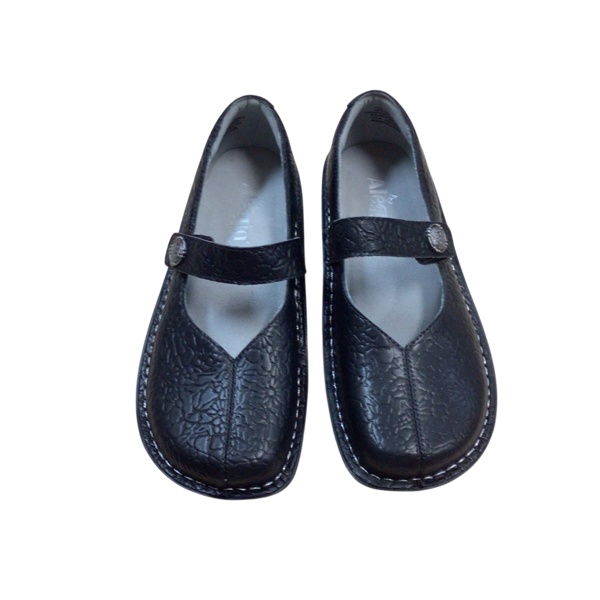 Alegria "Marcy" Leather Slip-On Mary Jane Shoes Size 6