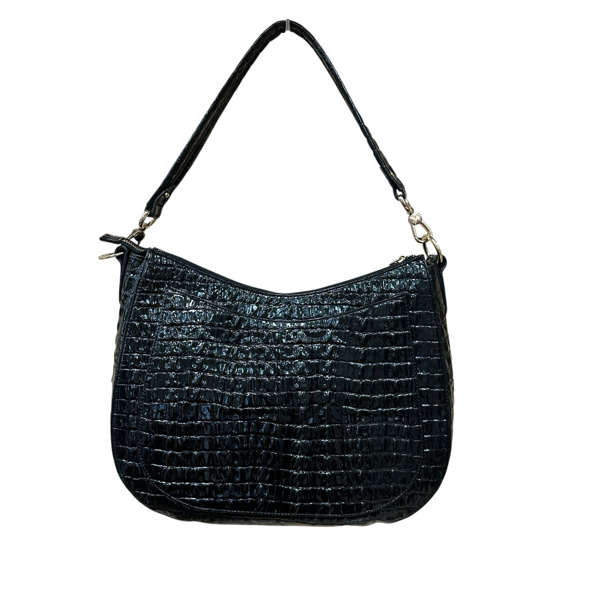 Brahmin "Kathleen" Black Leather Shoulder Bag