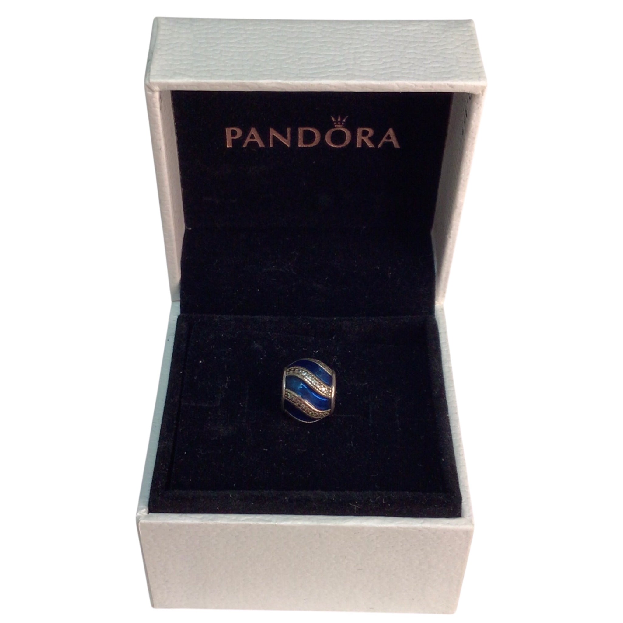 Pandora Blue and Silver Jewelry Charm