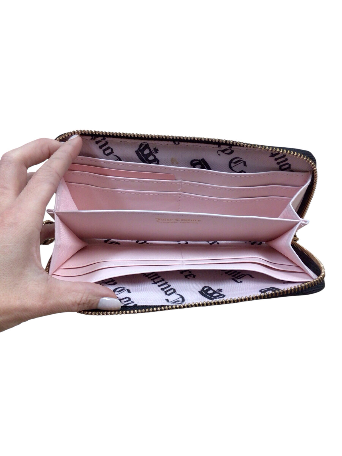 Juicy Couture Cowhide Print Wallet Wristlet