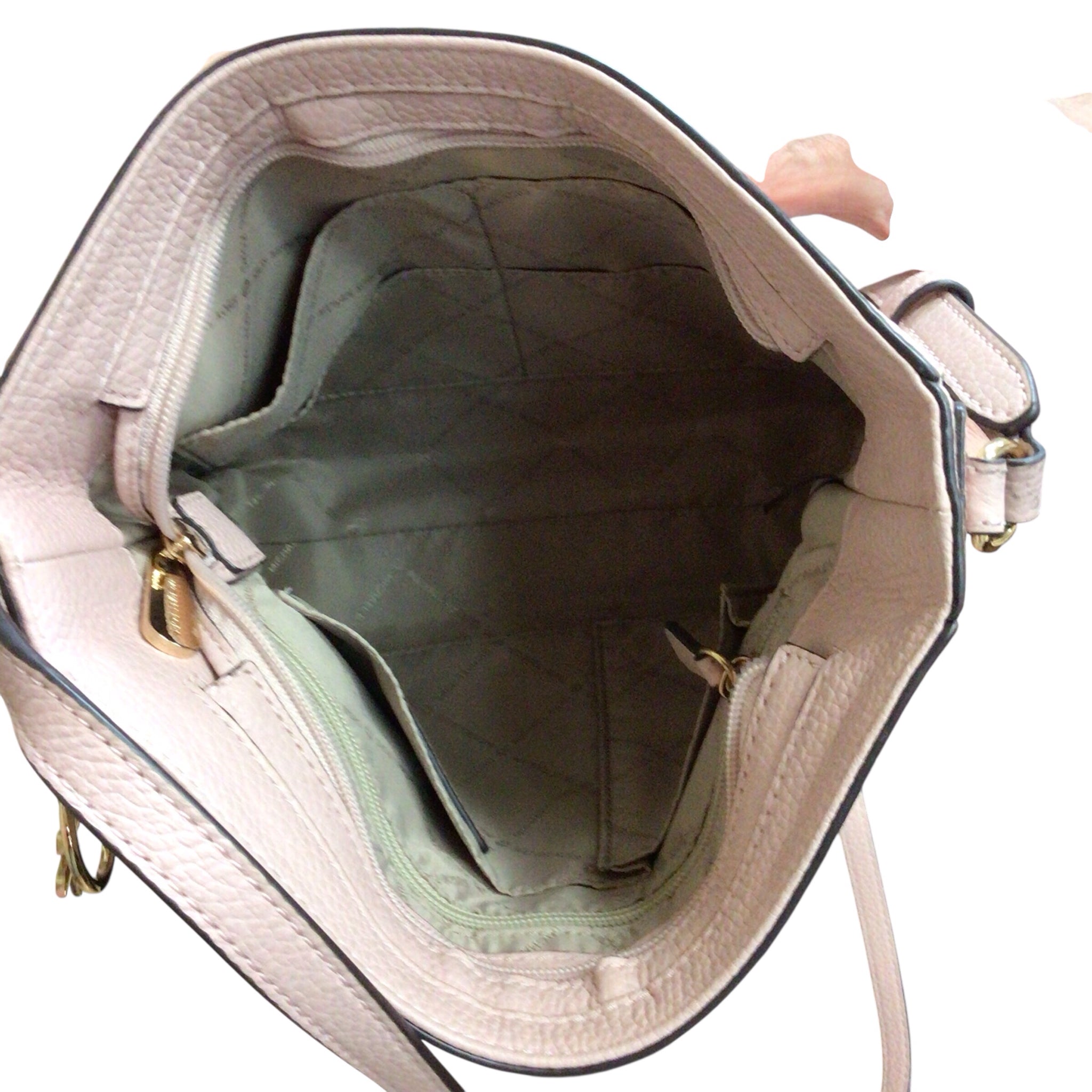 Michael Kors "Jet Set" Travel Pink Leather Crossbody Bag