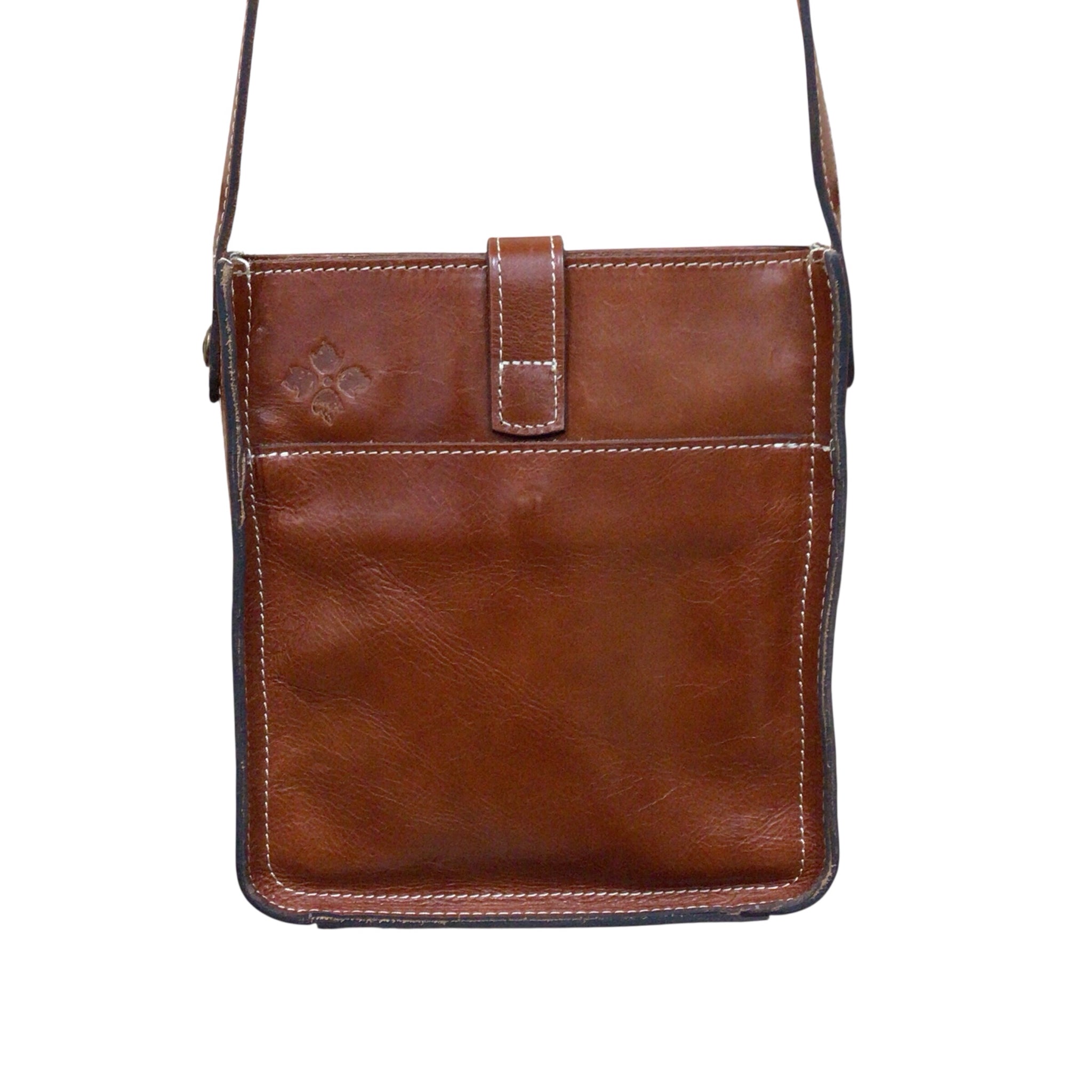 Patricia Nash Brown Venezia Leather Crossbody Bag