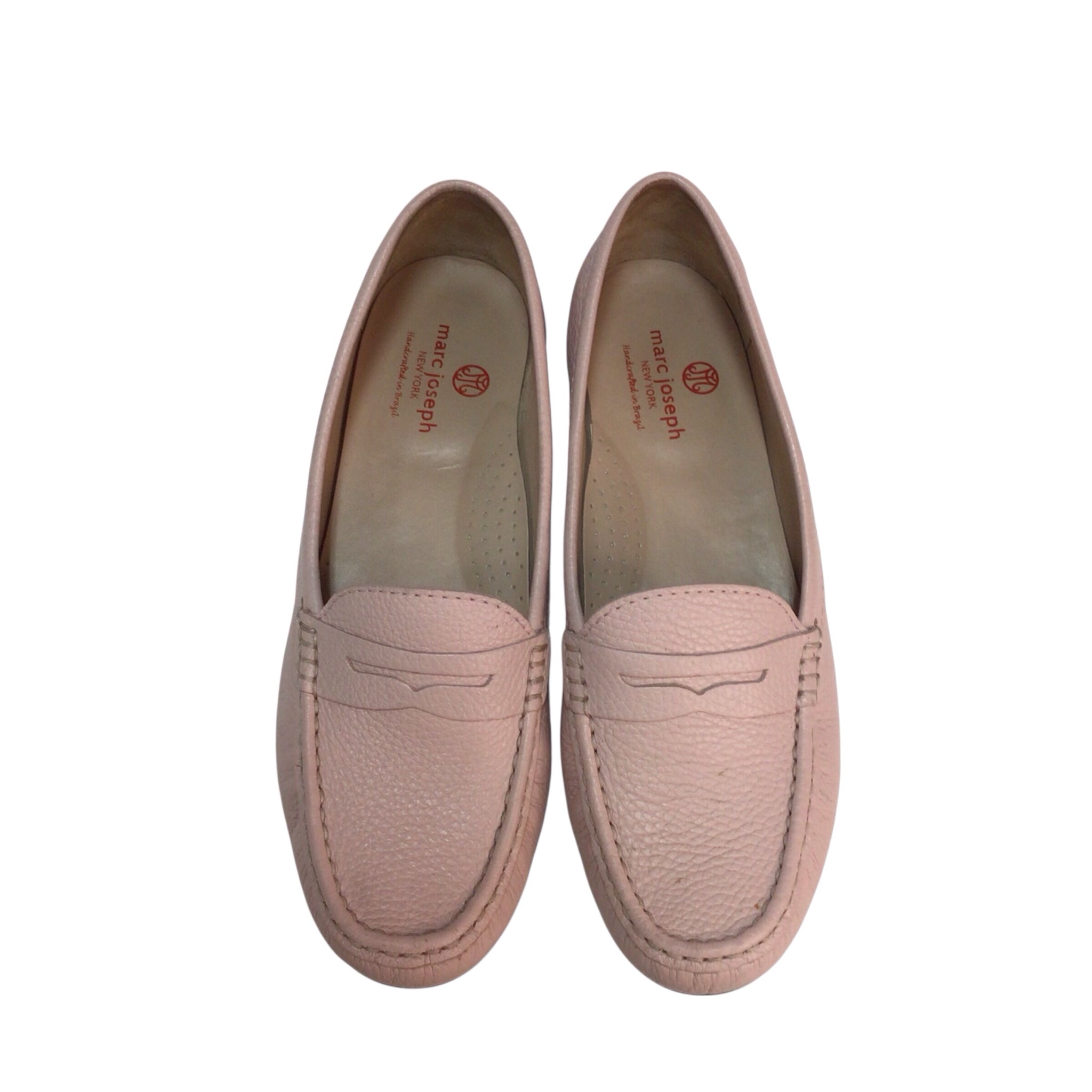 Marc Joseph Lexington Pink Leather Loafers Size 9.5
