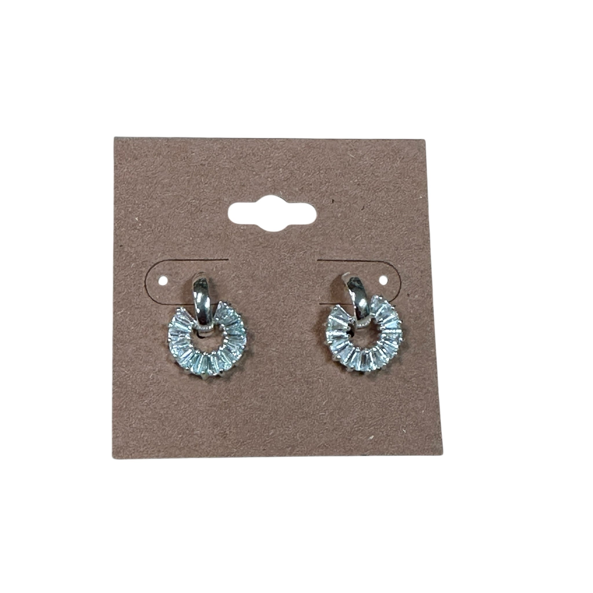 CZ Rhinestone Studded Earrings
