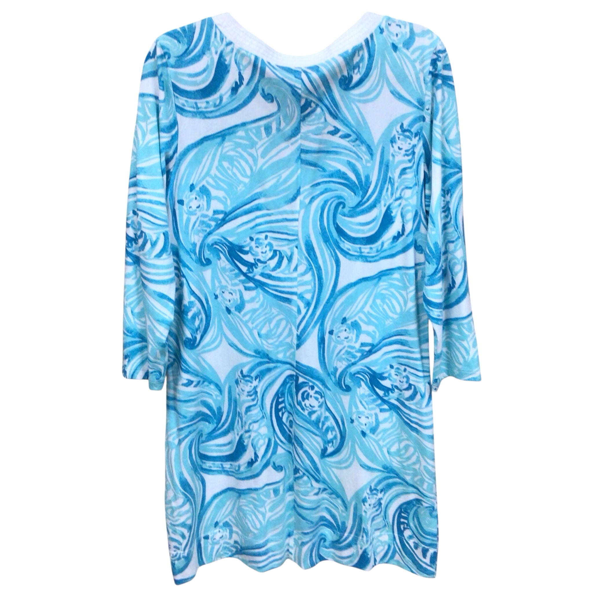 Lilly Pulitzer "Marlina" Sea Ruffles Dress Size Large NWT