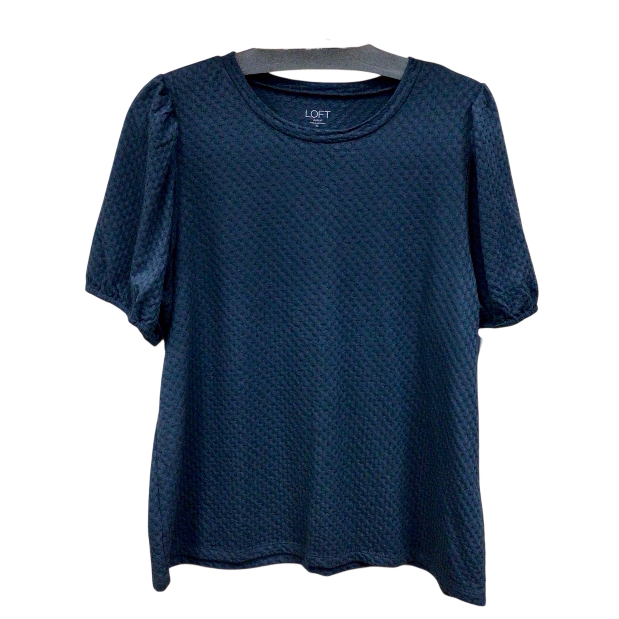 Loft Navy Short Sleeve Top Size XL