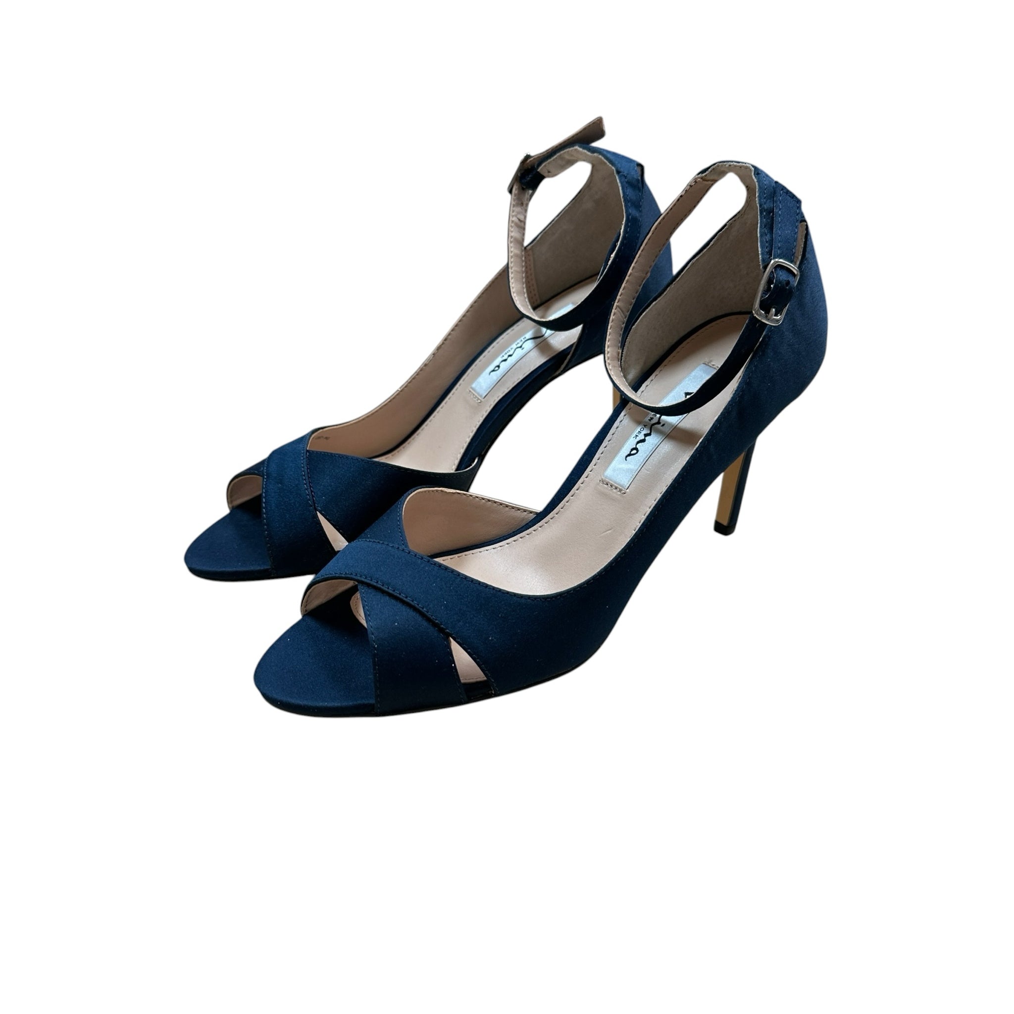 Nina Flo-Ls Navy Heels Size 7