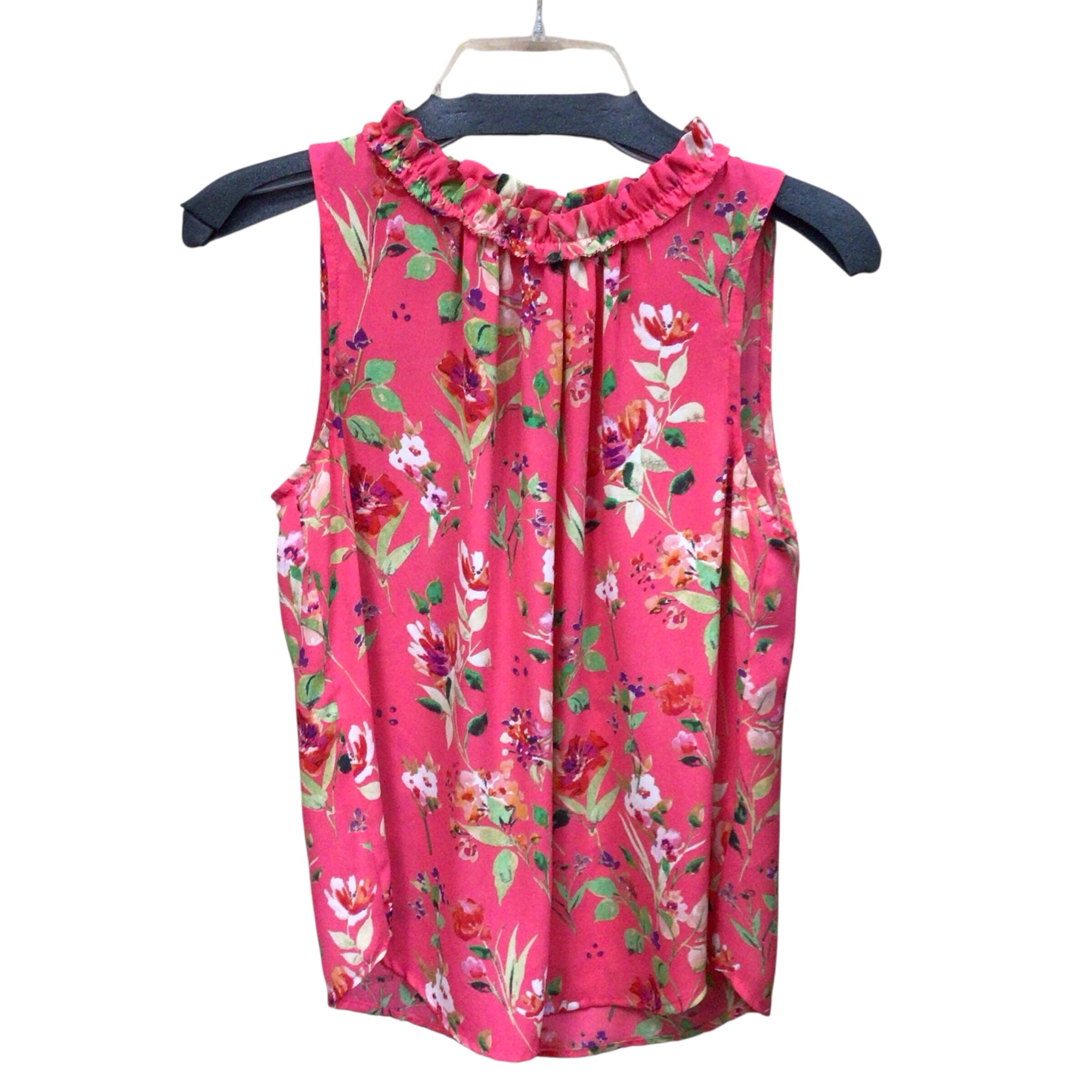 Rose & Olive Pink Sleeveless Floral Top Size XS