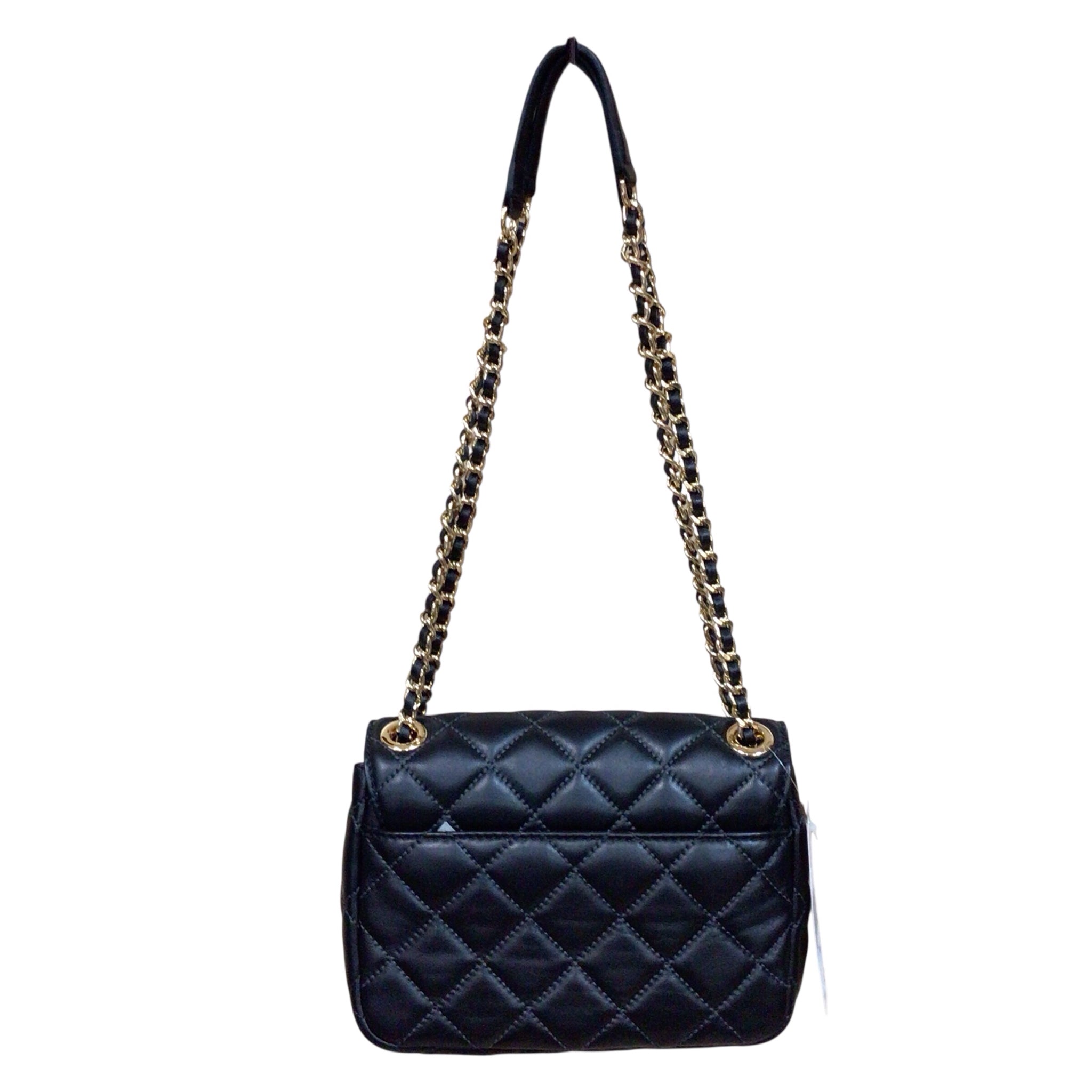 Michael Kors "Sloan" Small Quilted Black Leather Shoulder Bag