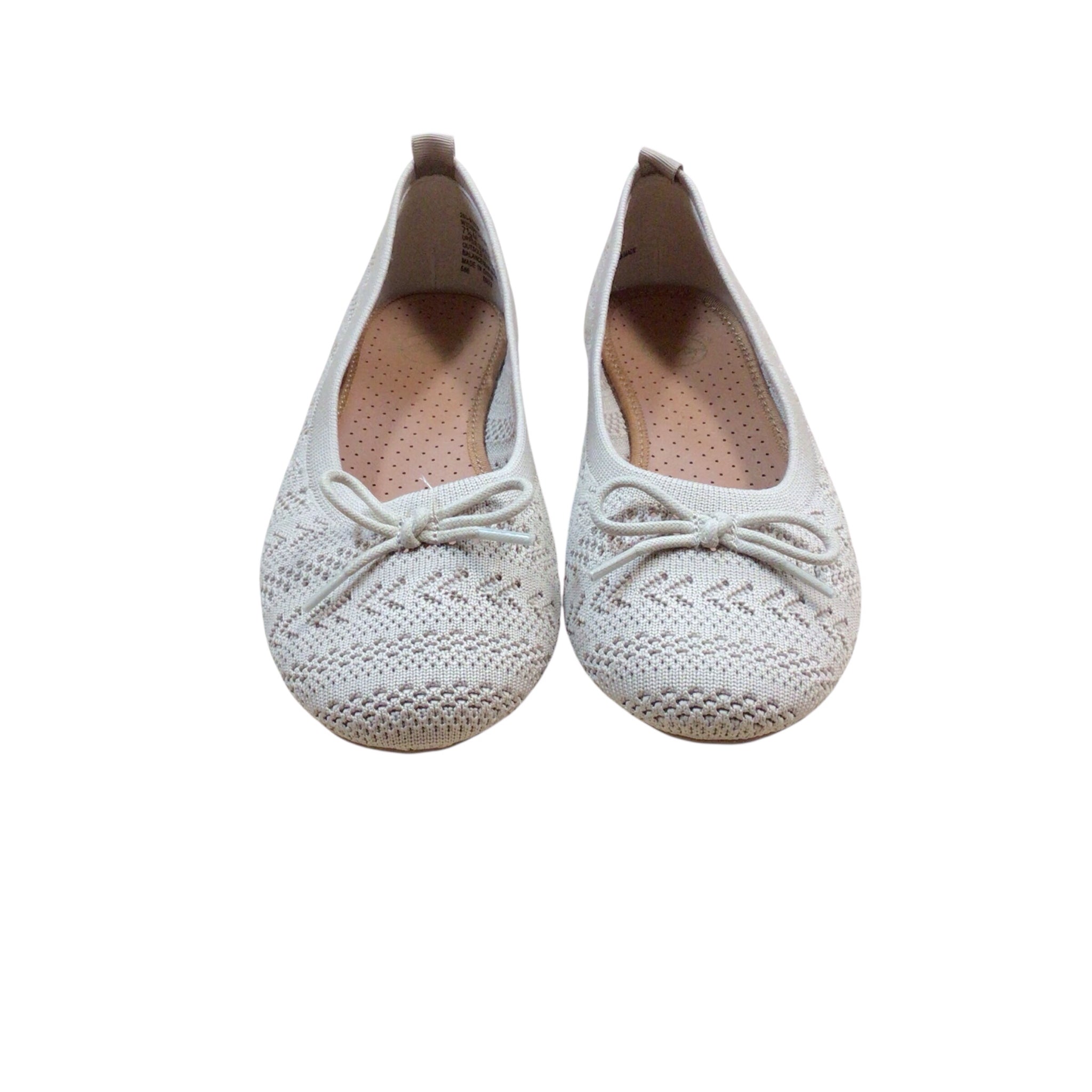 White Mountain "Sashay" Taupe Slip On Flats