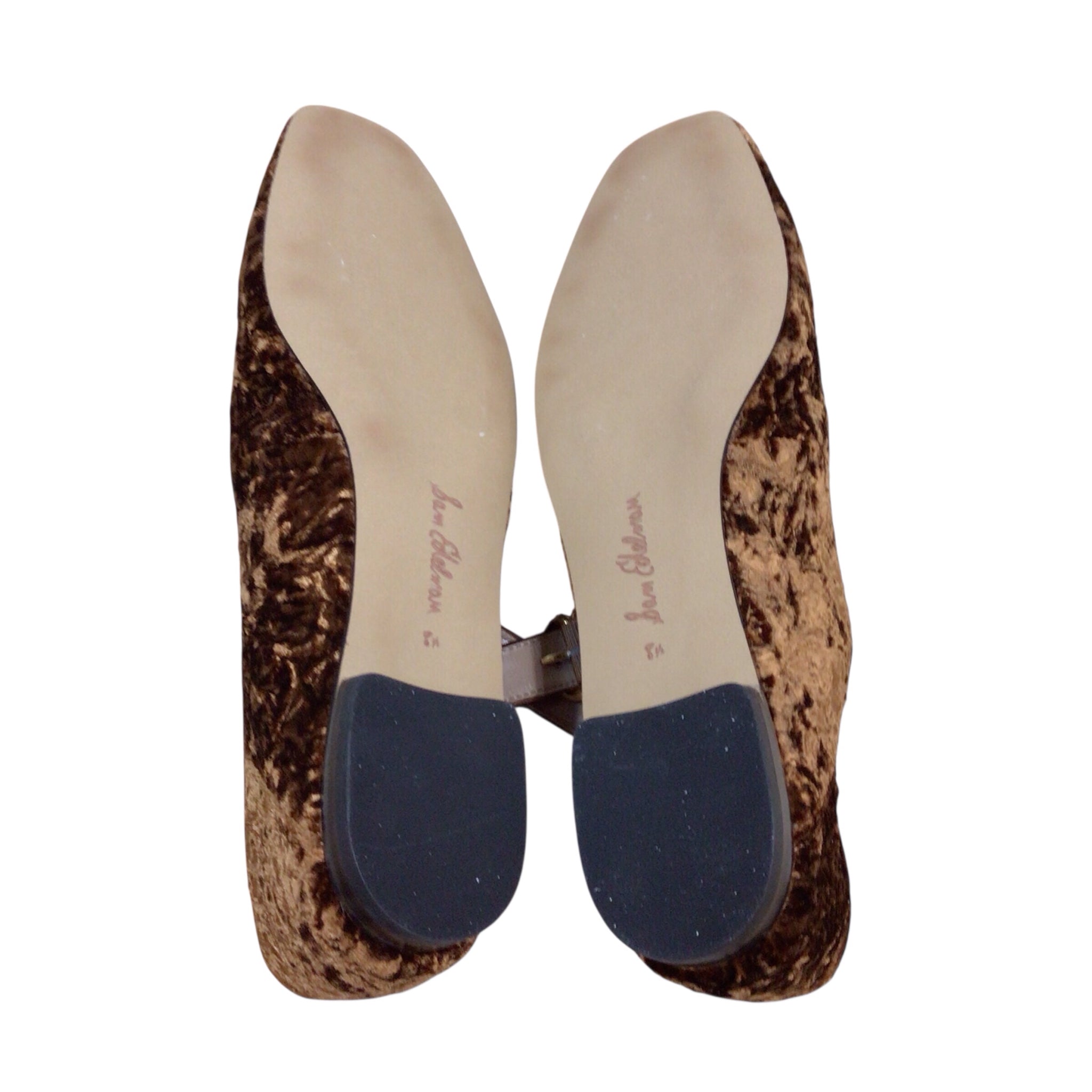 Sam Edelman "Michaela" Bronze Velvet Flats Size 8.5
