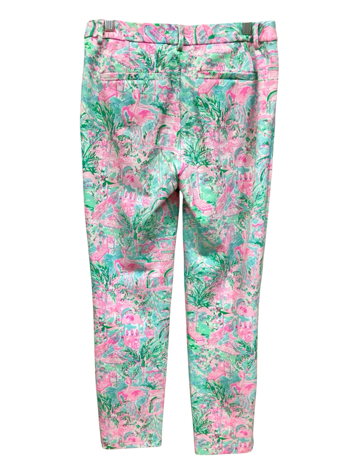 Lilly Pulitzer "Kelly" Knit Pants "Bali Blue Spotted On Worth" Size 4