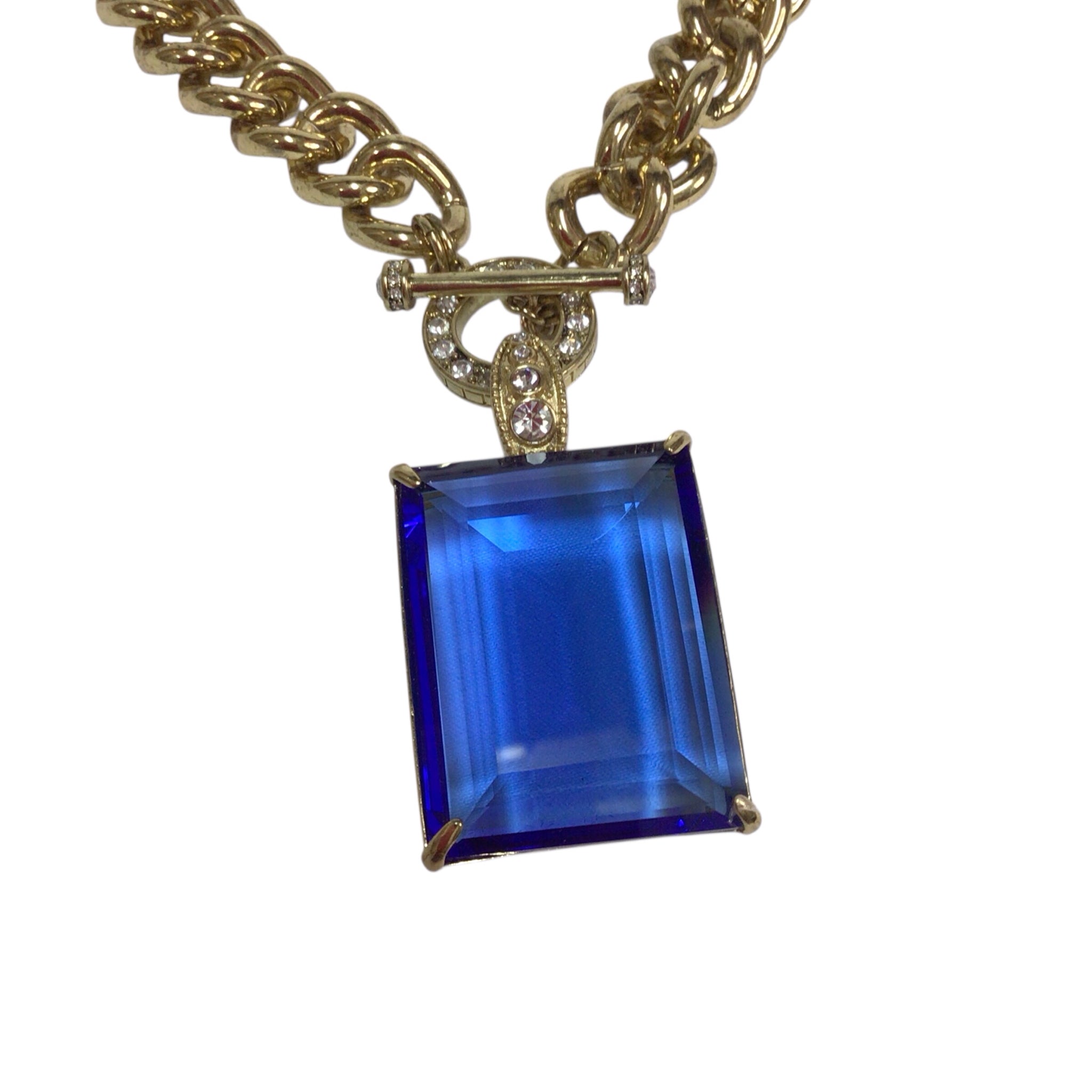 Heidi Daus Hot Rocks Chain Crystal Toggle Enhancer Necklace & Earrings Set