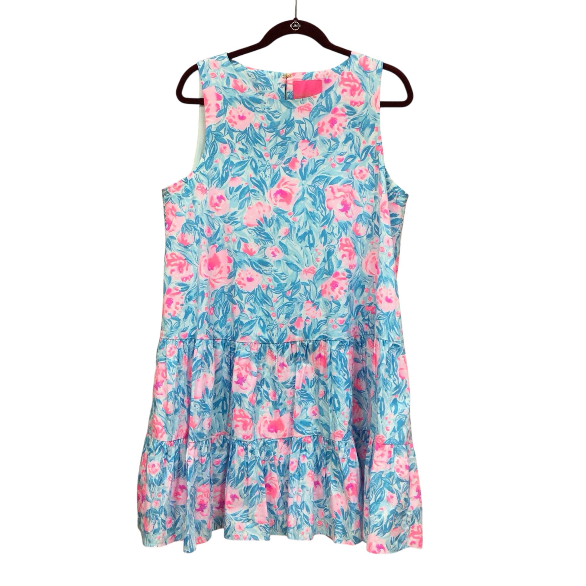 Lilly Pulitzer "Trina" Swing Dress in Bondi Blue Size Large