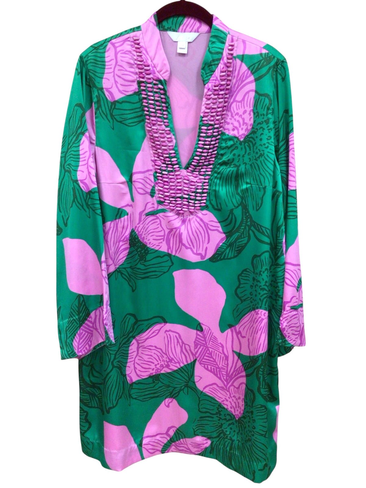 Lilly Pulitzer "Irella Caftan" 3/4 Sleeve Dress Size 12