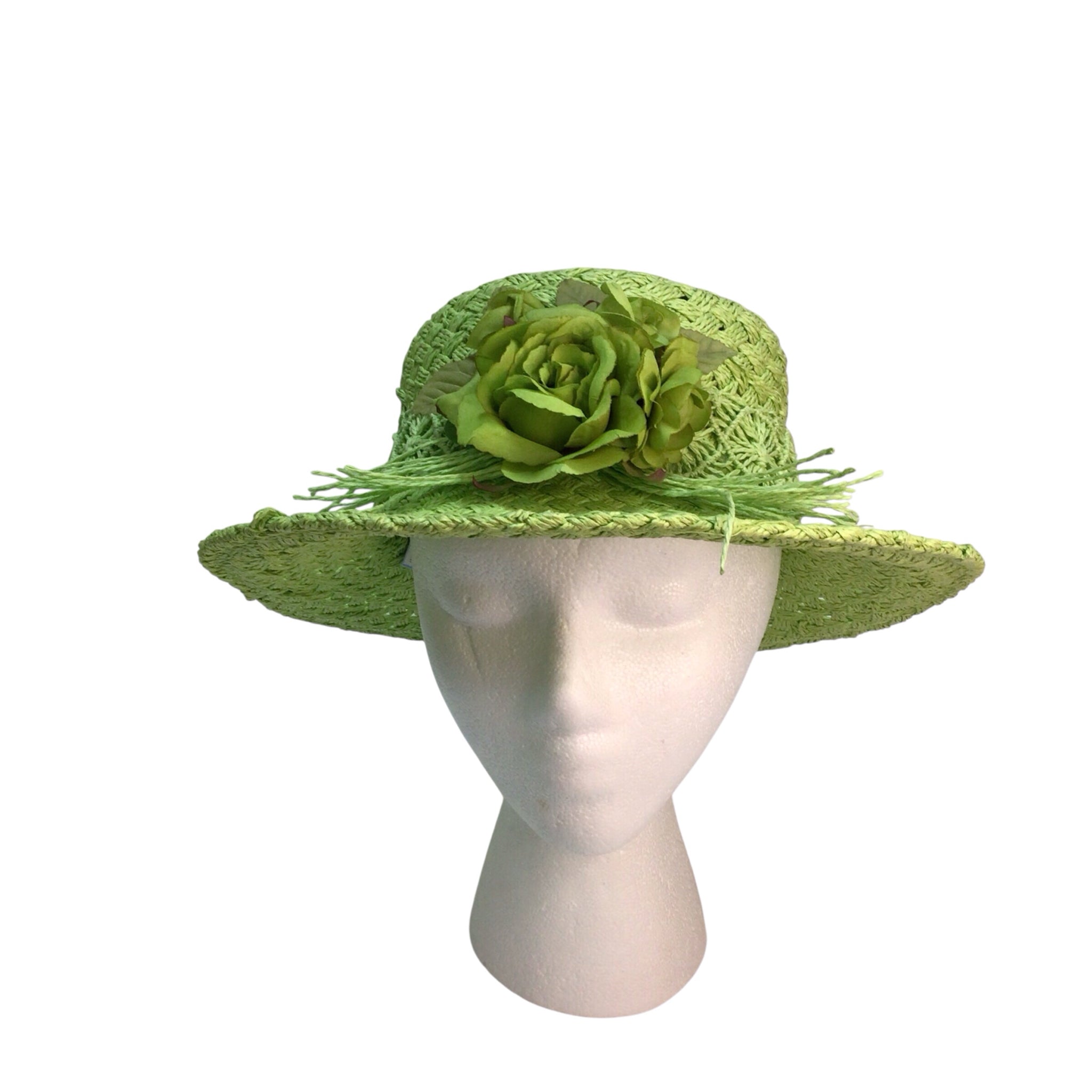 One Size Green Paper Hat