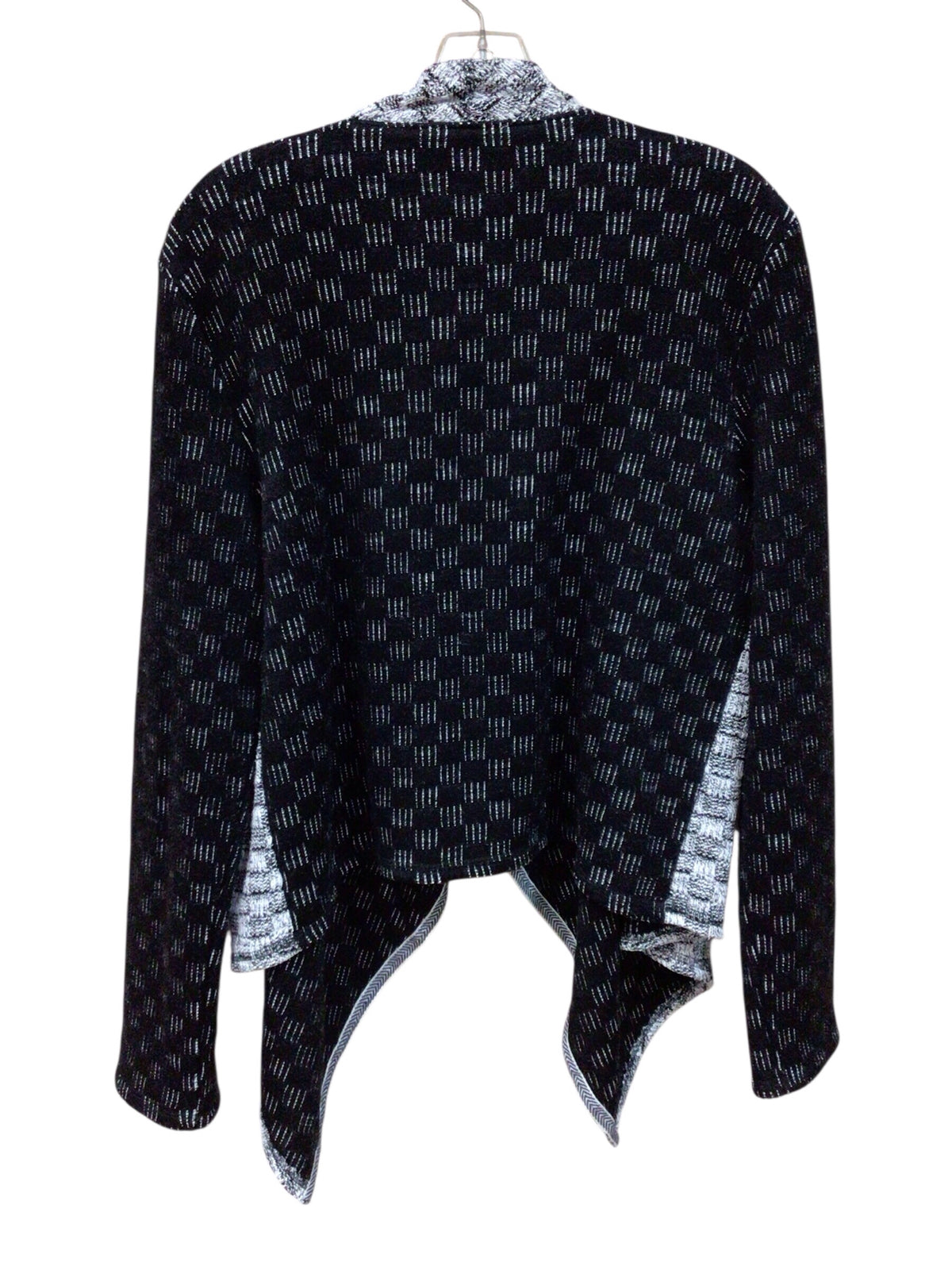 Loft Black, White & Gray Long Sleeve Cardigan Size Large