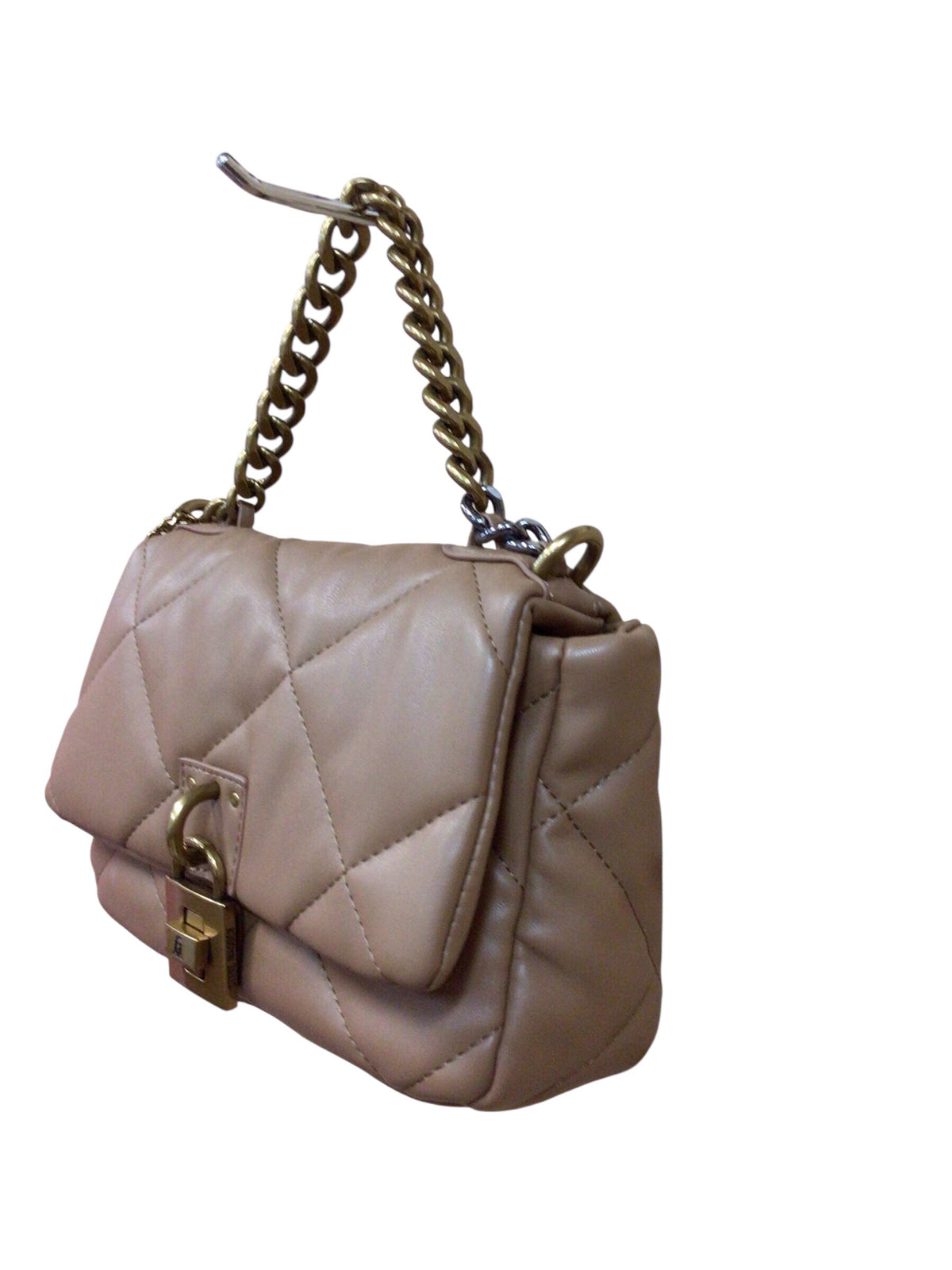 Steve Madden Brown Quilted Shoulder Bag