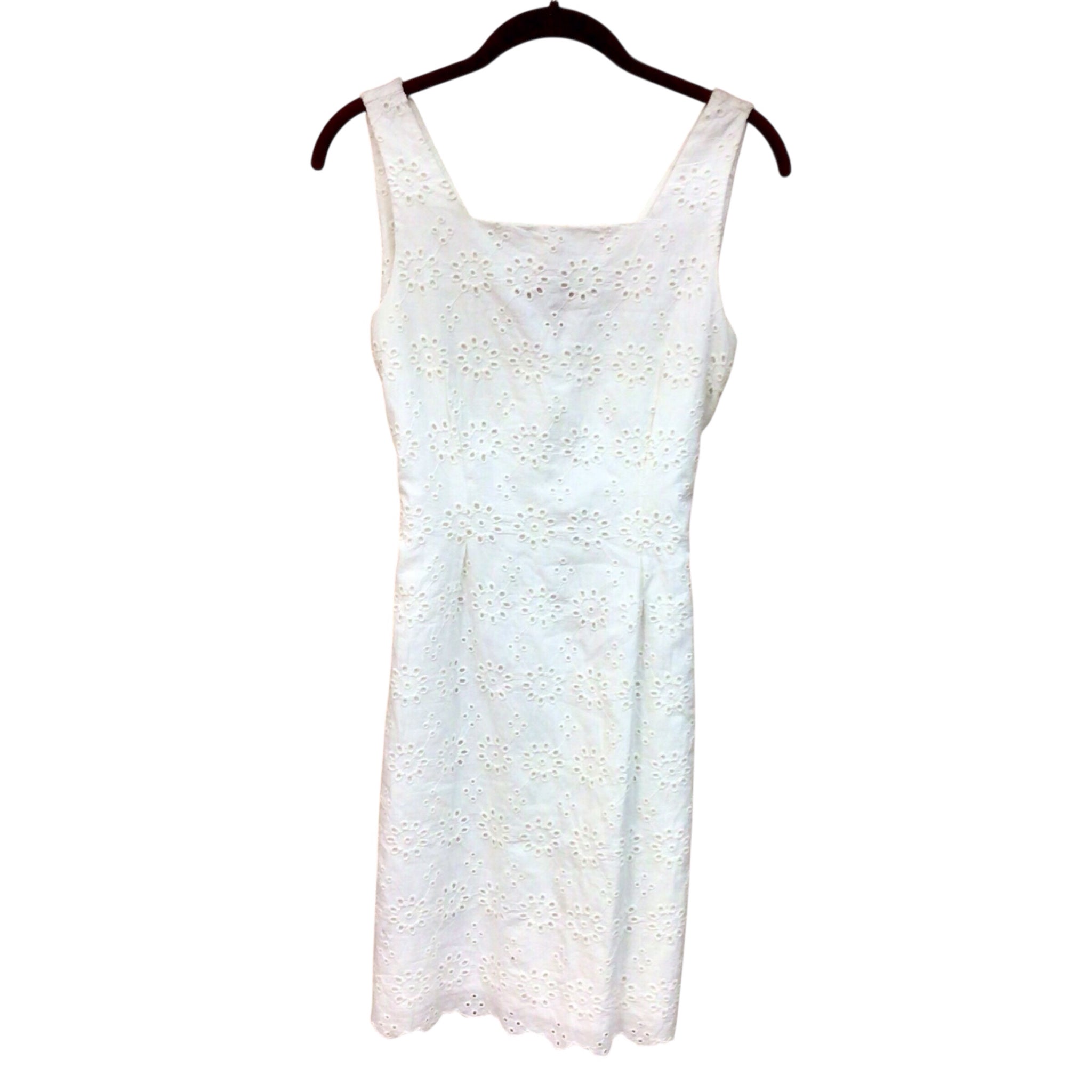 MNG Casual White Sleeveless Dress Size 4