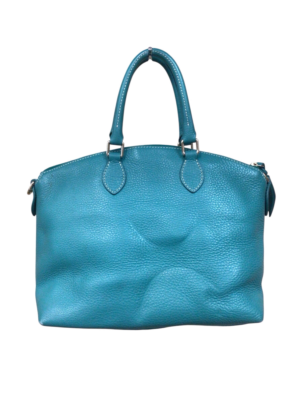 Dooney & Bourke "Dillen" Green Pebbled Leather Satchel Crossbody Bag
