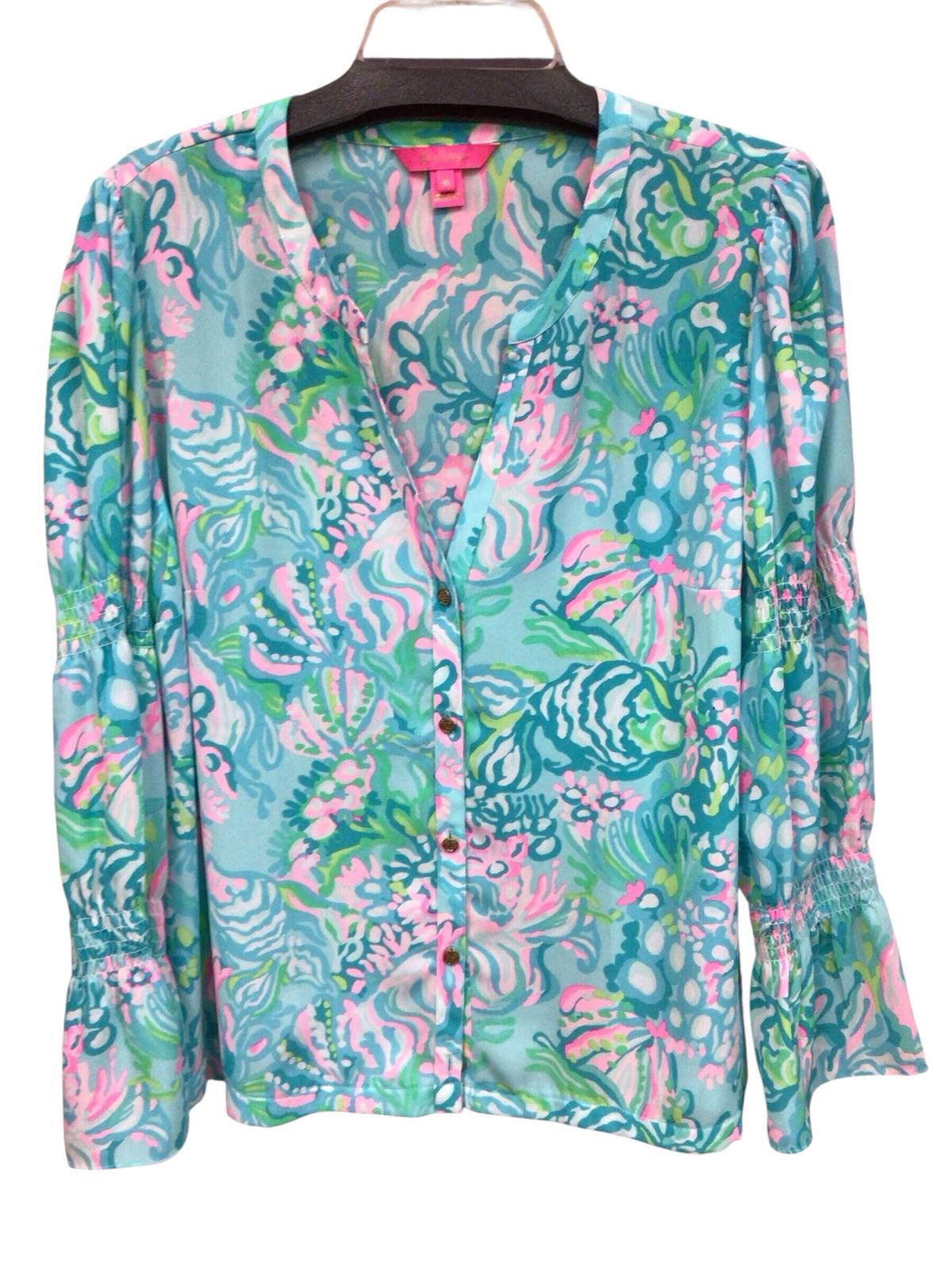 Lilly Pulitzer "Maritza" Long Sleeve Top Size XL