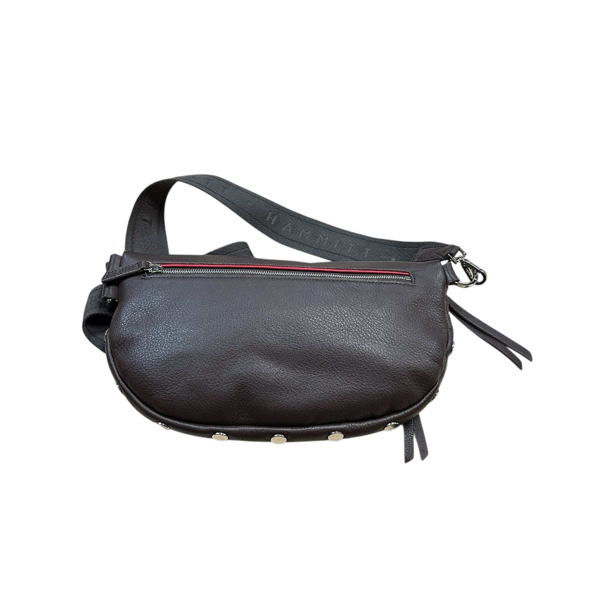 Hammitt Charles Medium Brown Pebbled Leather Crossbody Bag