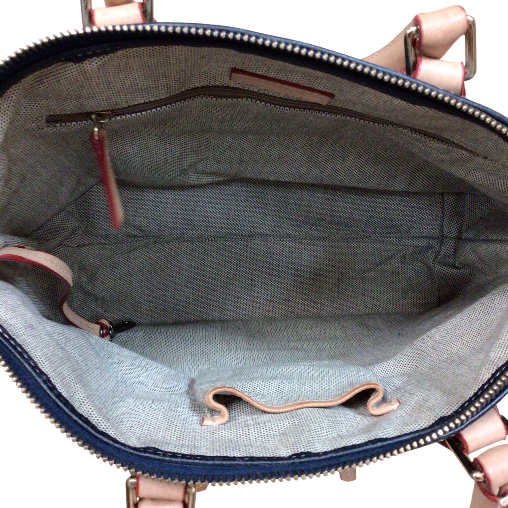 Dooney & Bourke "Dillen" Navy Leather Crossbody Satchel