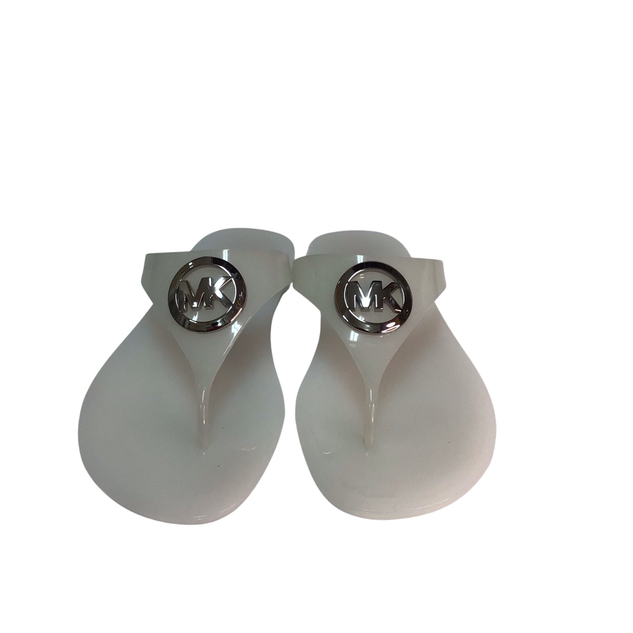 Michael Kors White Thong Sandals Size 6