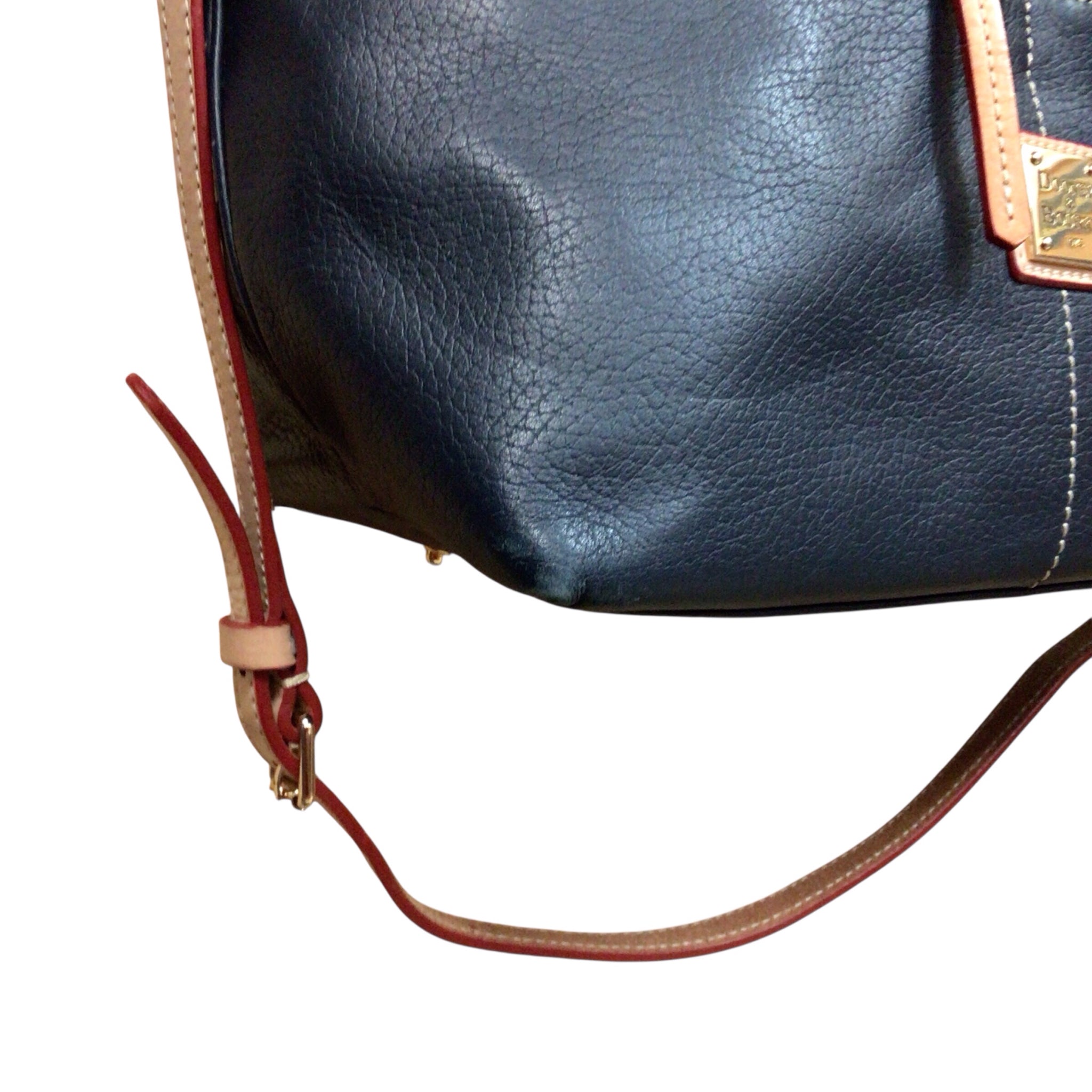 Dooney & Bourke "Dillen" Navy Leather Crossbody Satchel