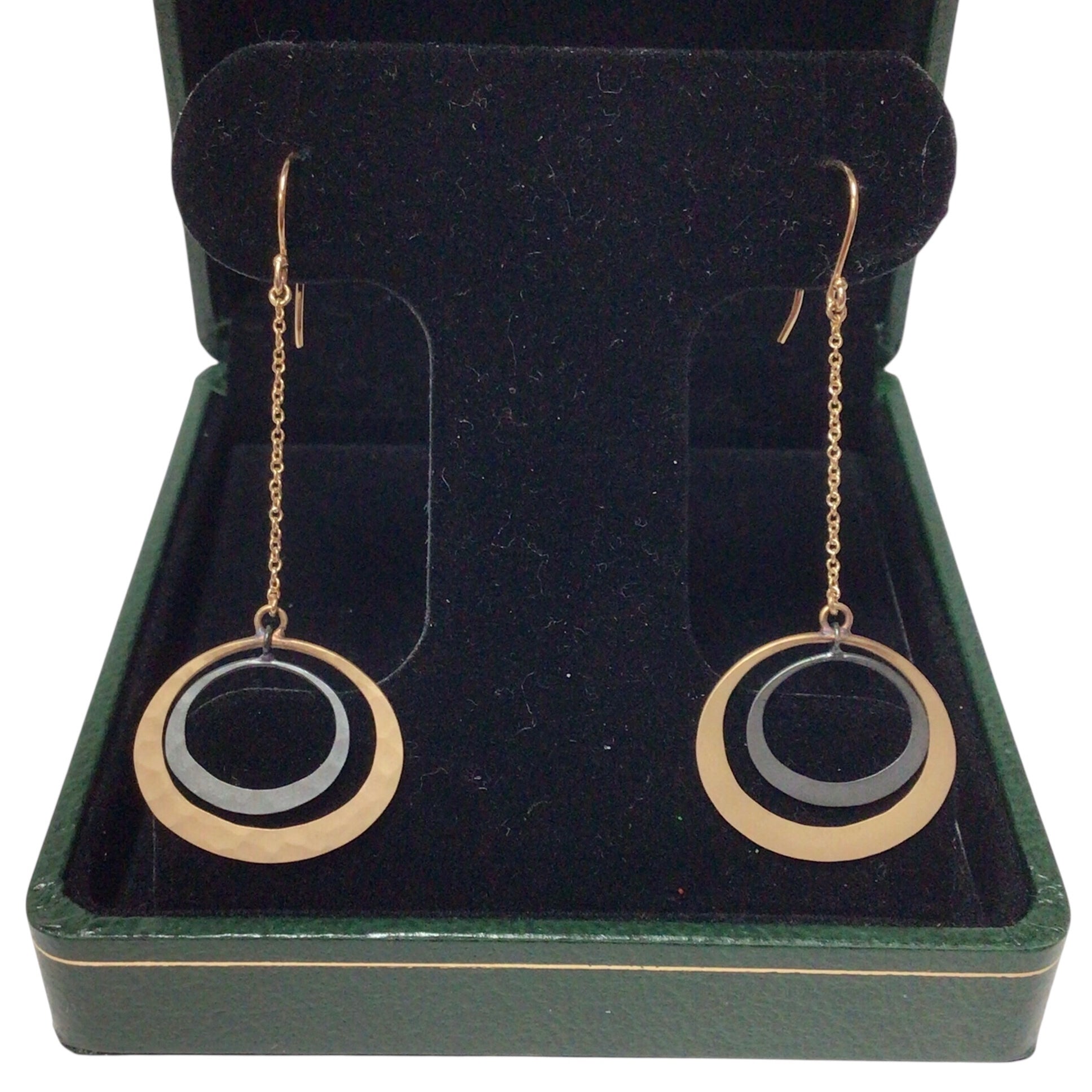Toby Pomeroy 14K Gold Drop Earrings