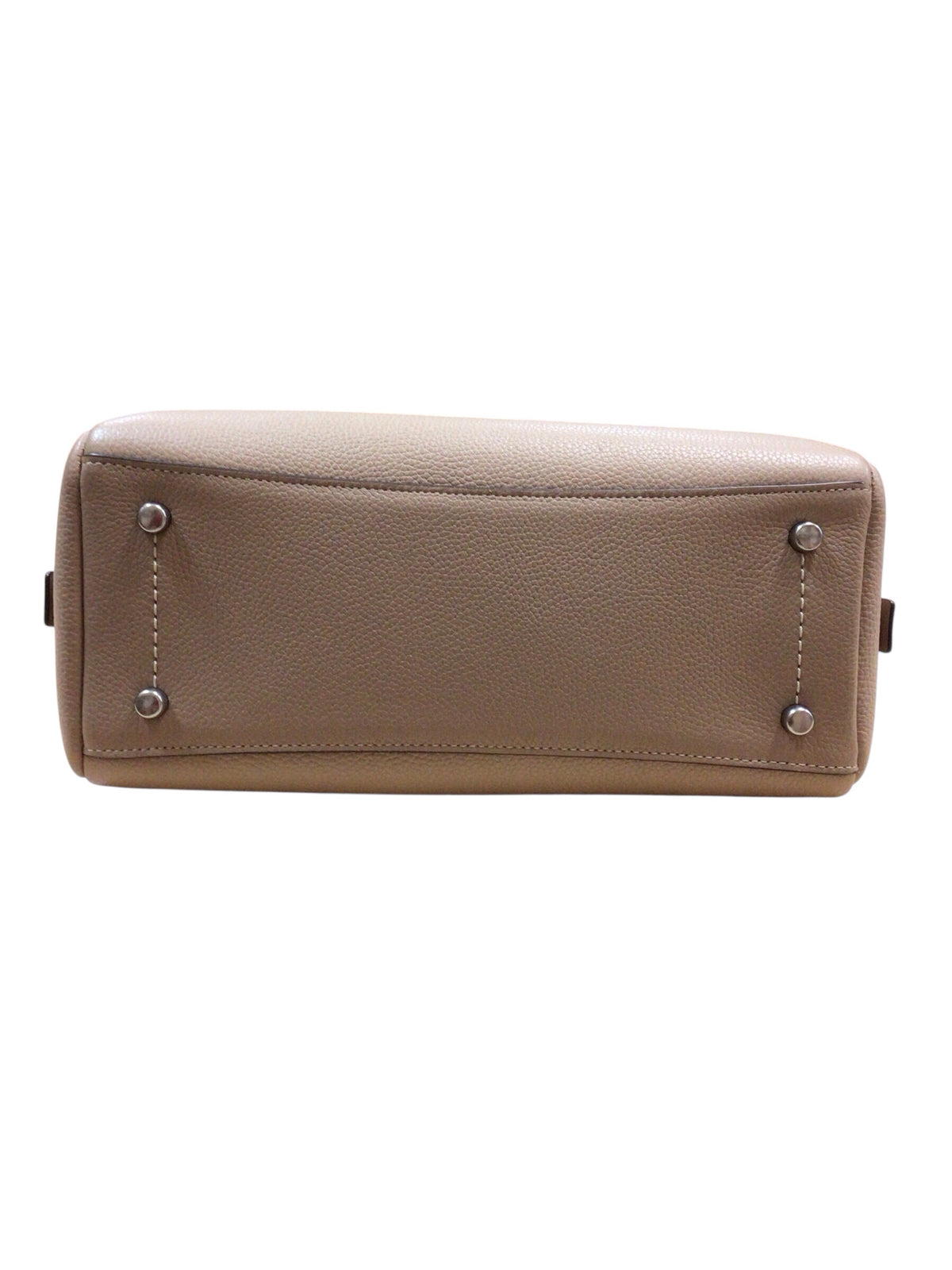 Coach 91740 "Lora" Carryall 30 Tan Leather Satchel Crossbody Bag