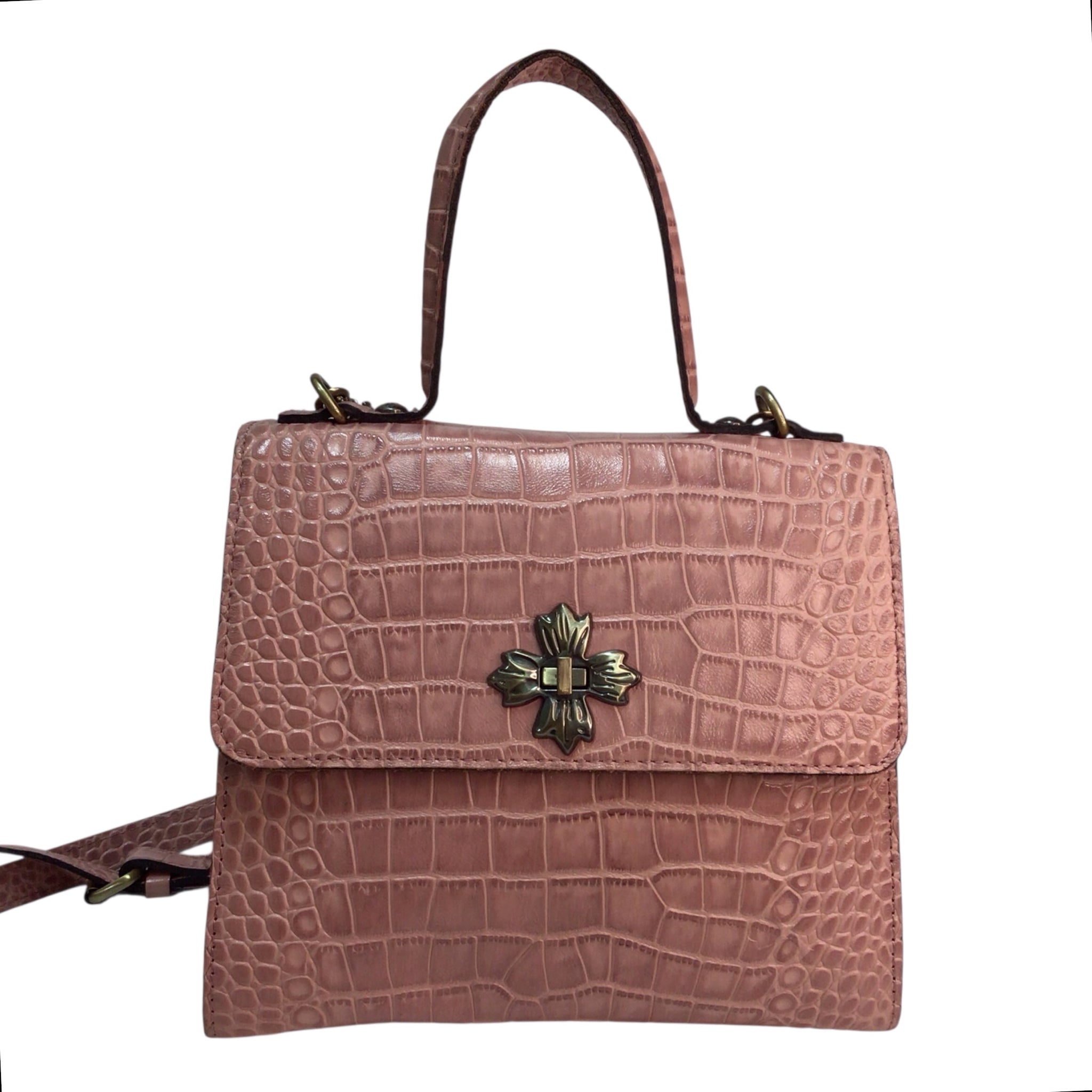 Patricia Nash Pink Crossbody Satchel Bag