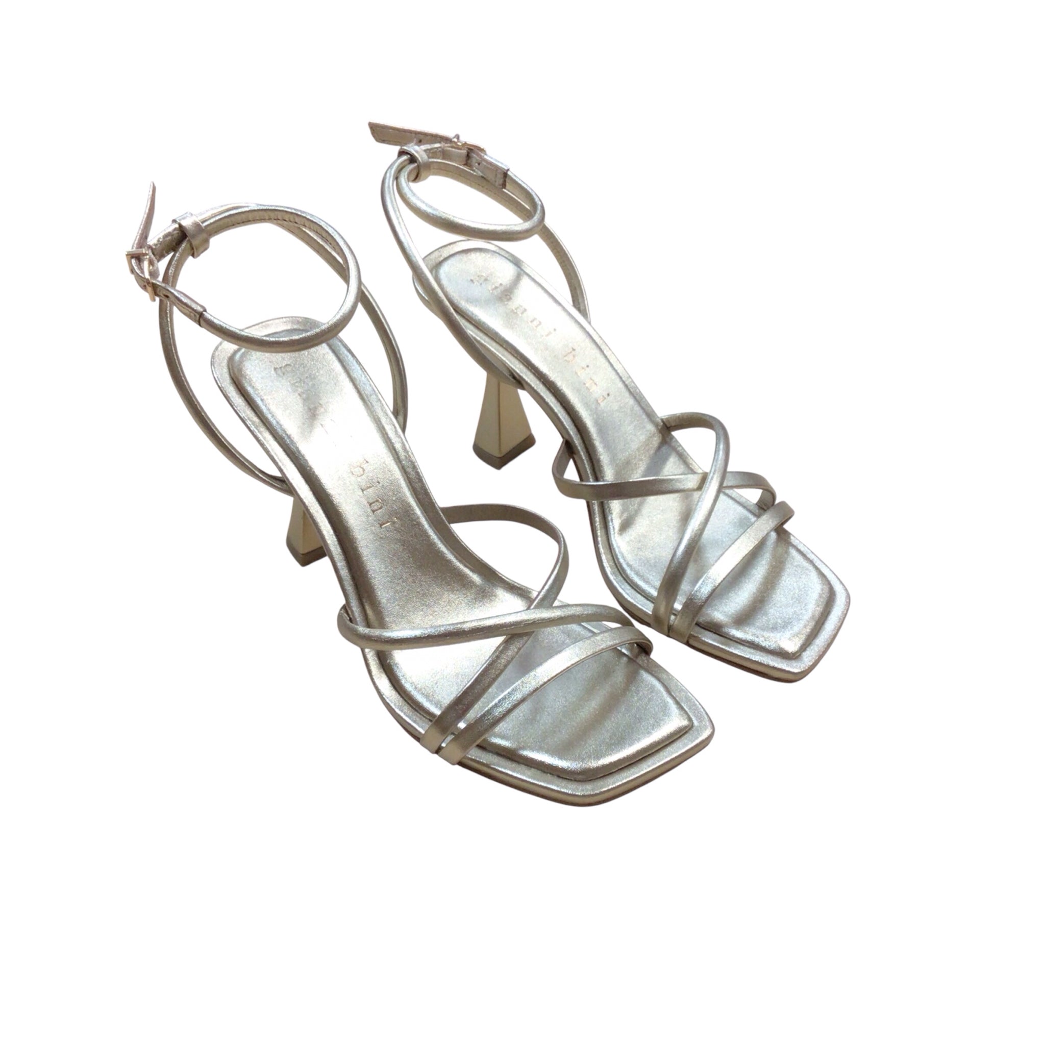 Gianni Bini Gold Strappy Heels Size 7