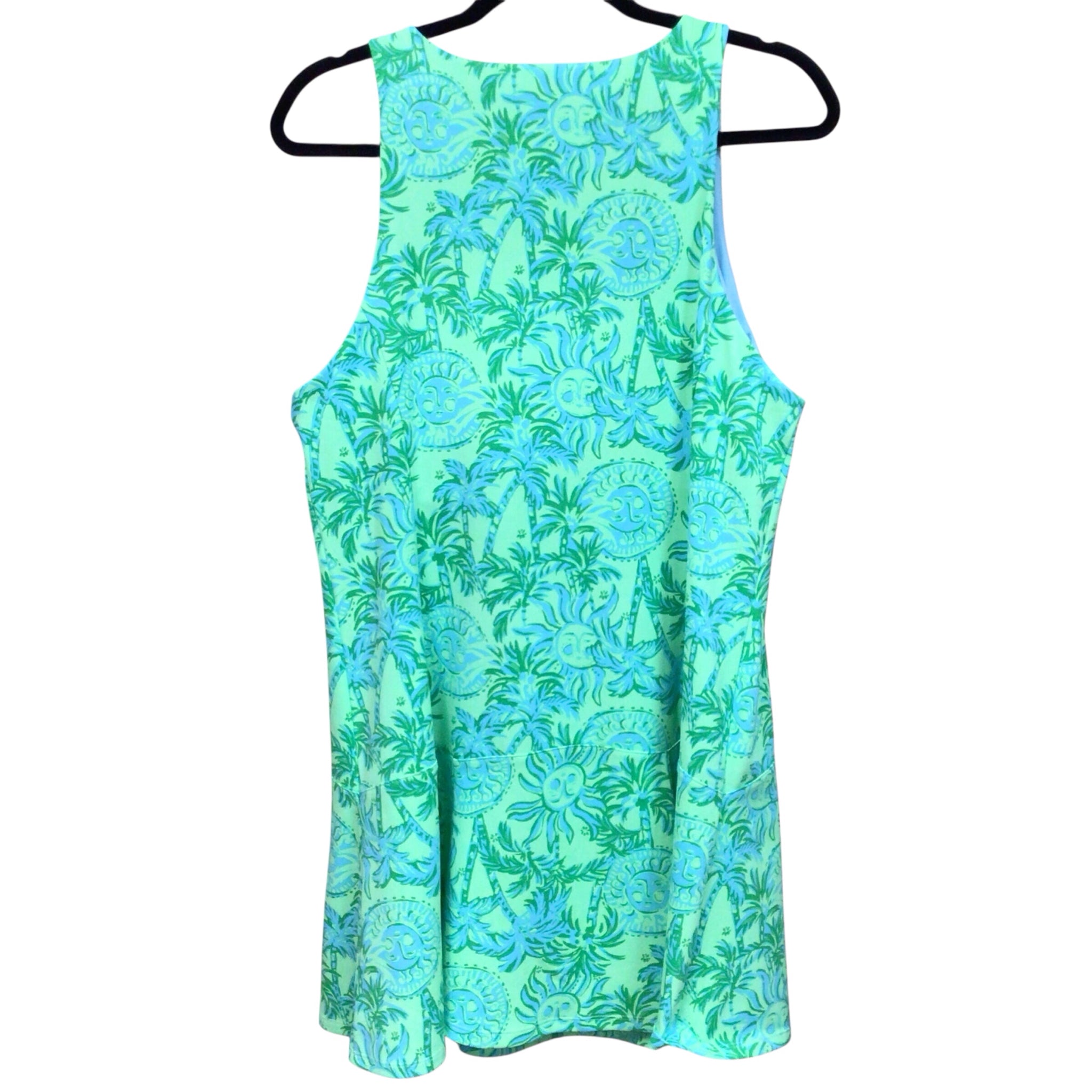 Lilly Pulitzer Luxletic "Westley" Cool Mint Catchin Rays Dress Size XL NWT