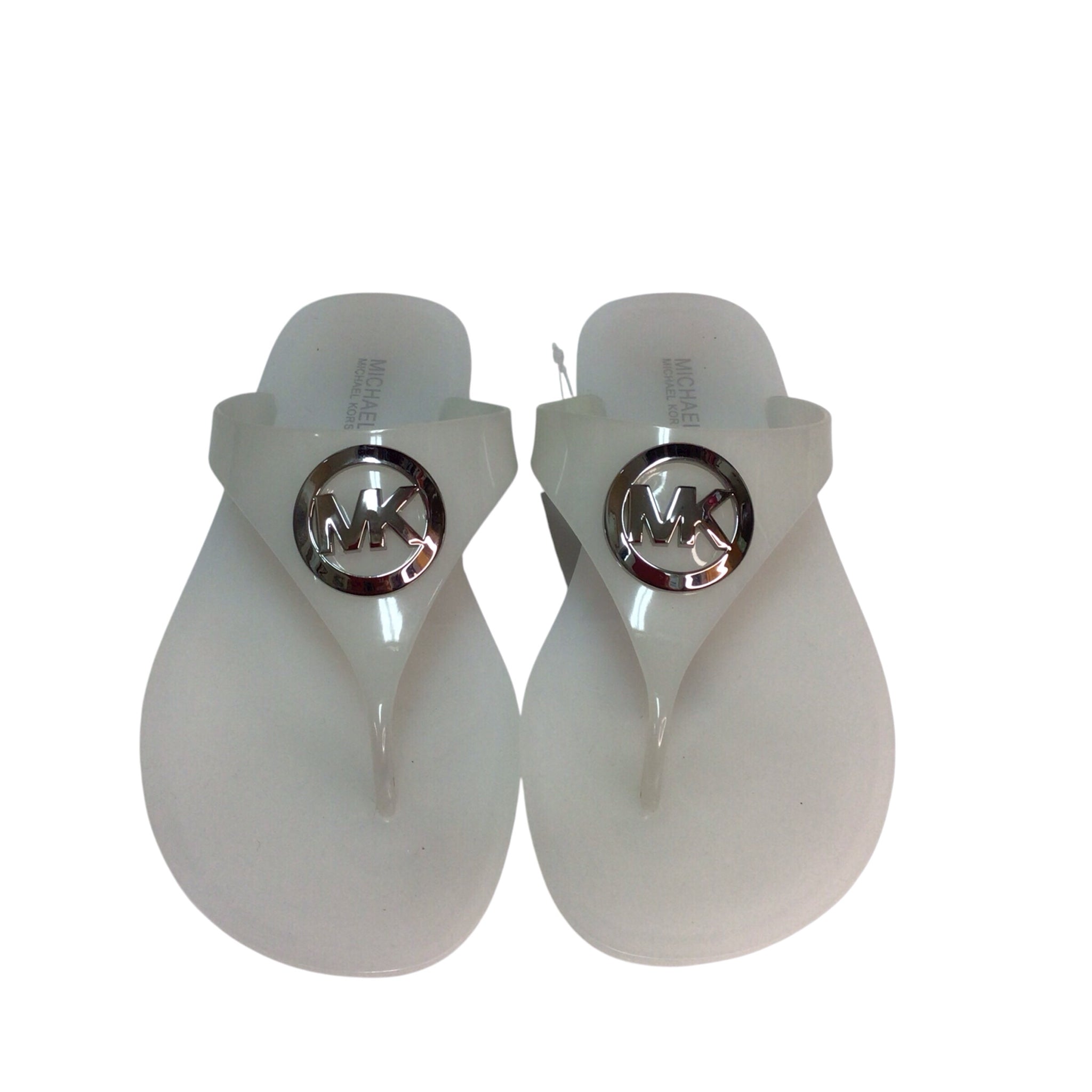 Michael Kors White Thong Sandals Size 6
