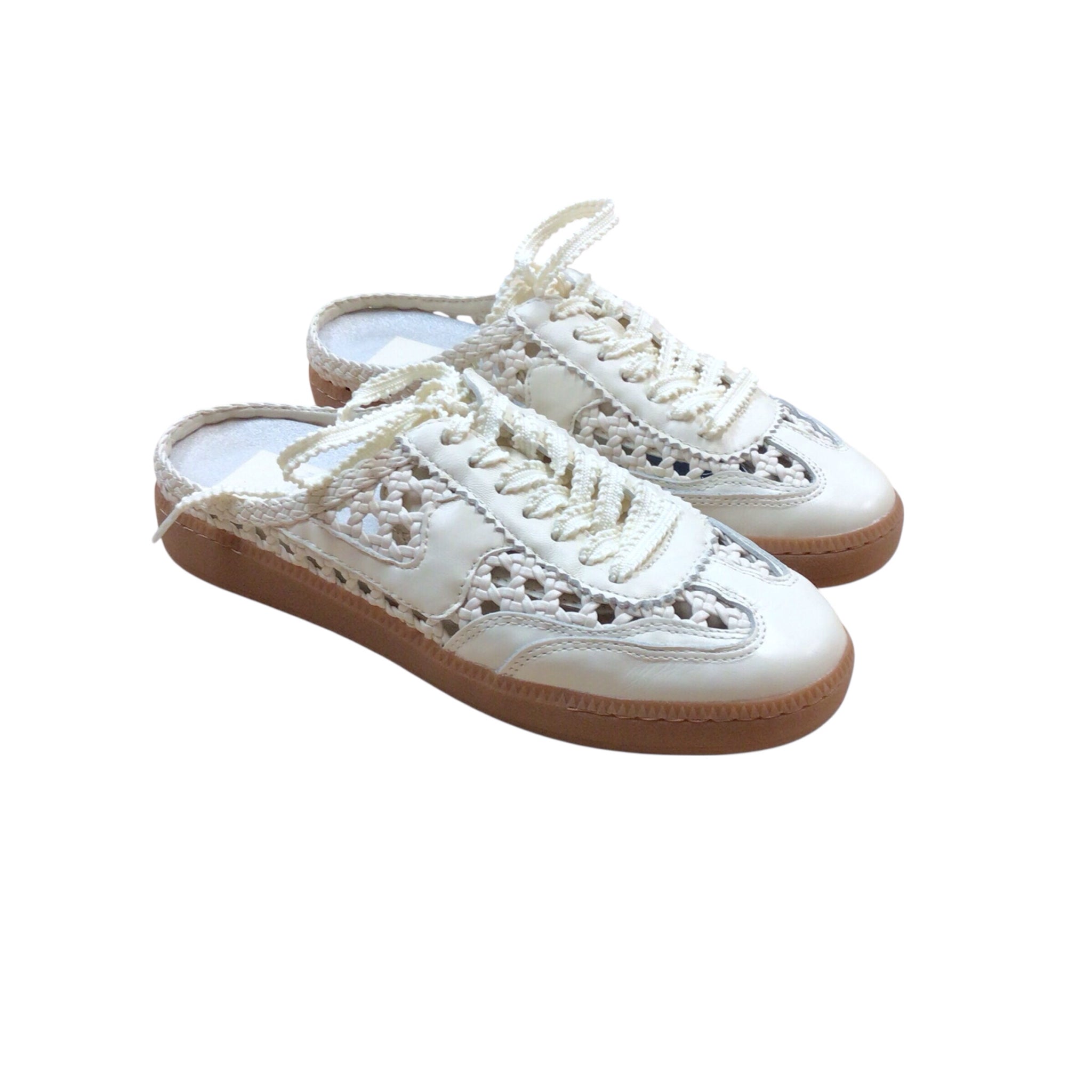 Dolce Vita Woven Stella Cream Colored Shoe Size 6