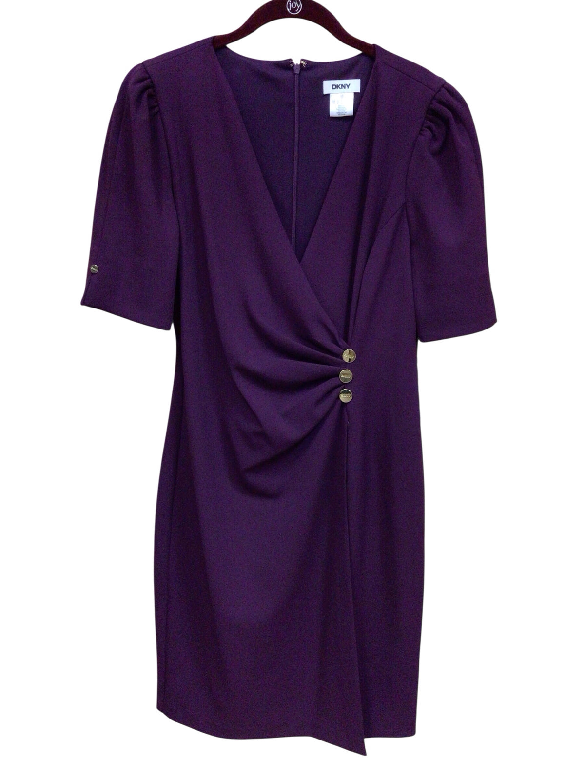 DKNY Purple Short Sleeve Dress Size 10 NWT