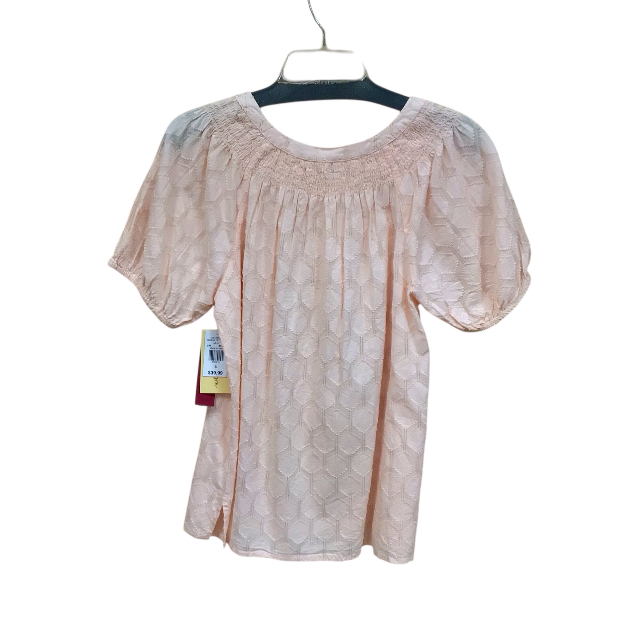 Linda Anderson Pink Short Sleeve Top Size Small NWT