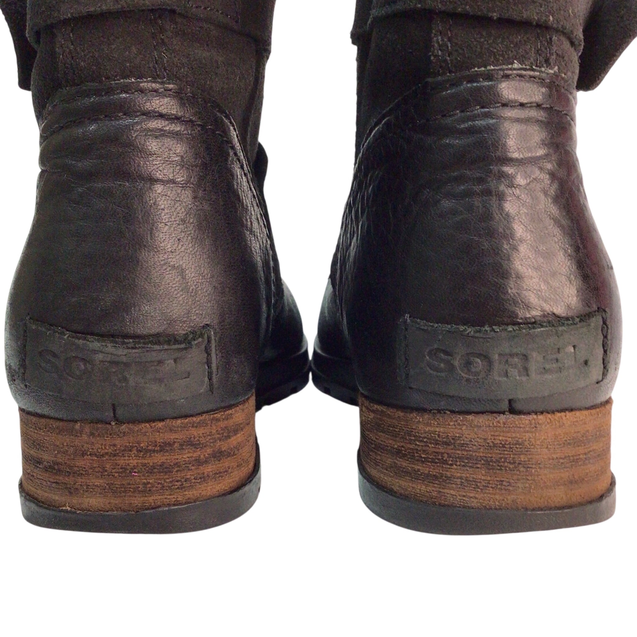 Sorel Major Moto Boots Size 7.5 Black