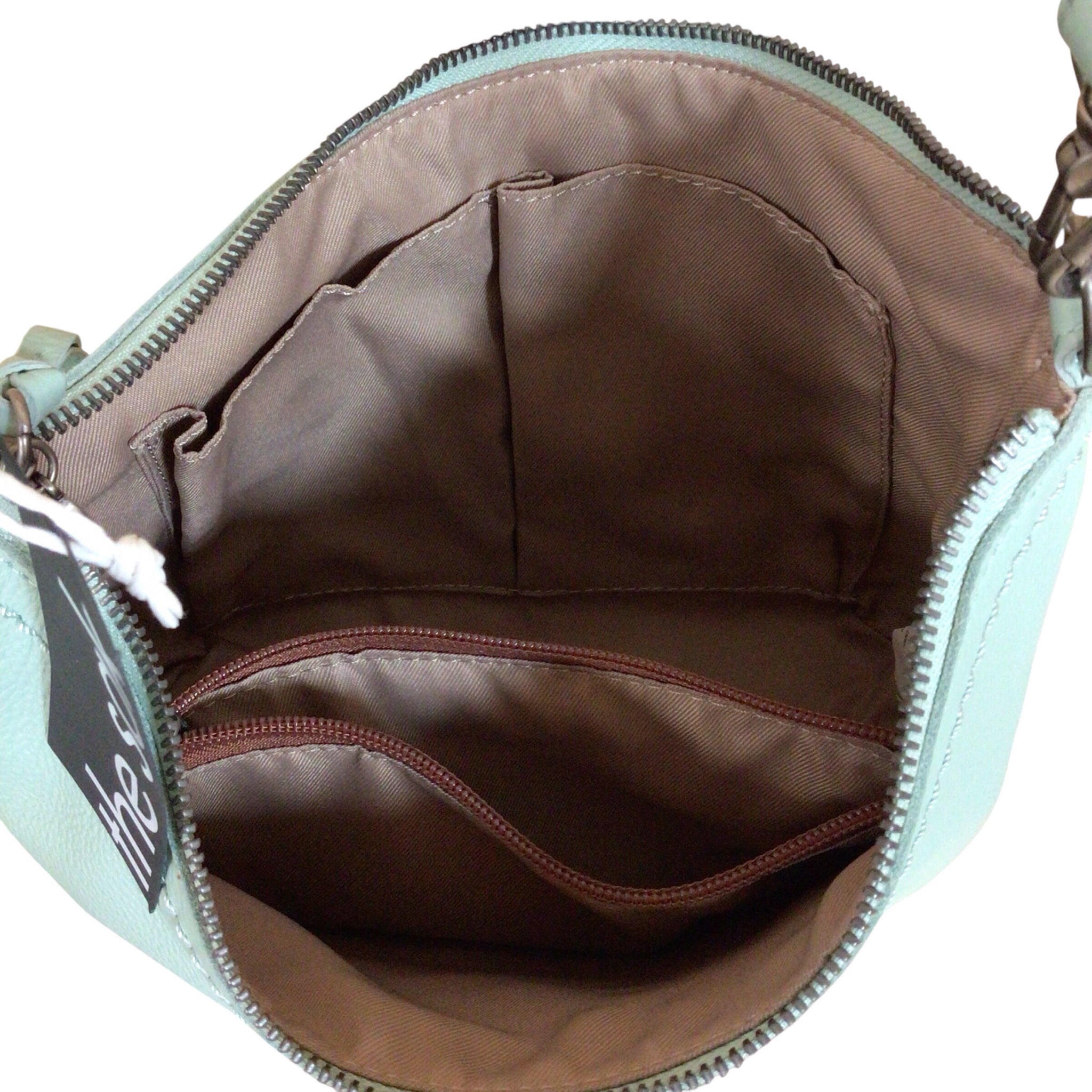 The Sak "Jasmine" Aqua Leather Shoulder Bag
