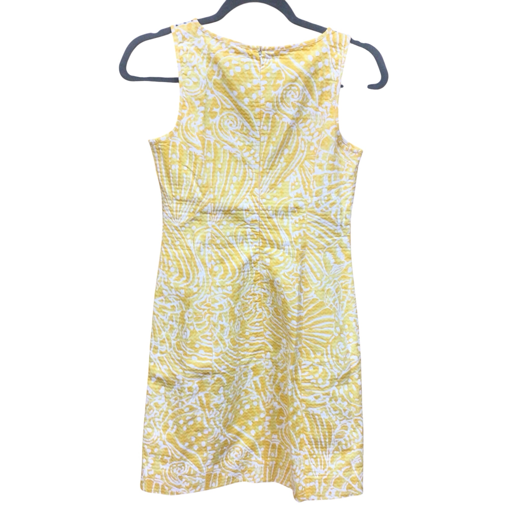 Lilly Pulitzer "MacFarlane" Yellow Sleeveless Shift Dress Size 00