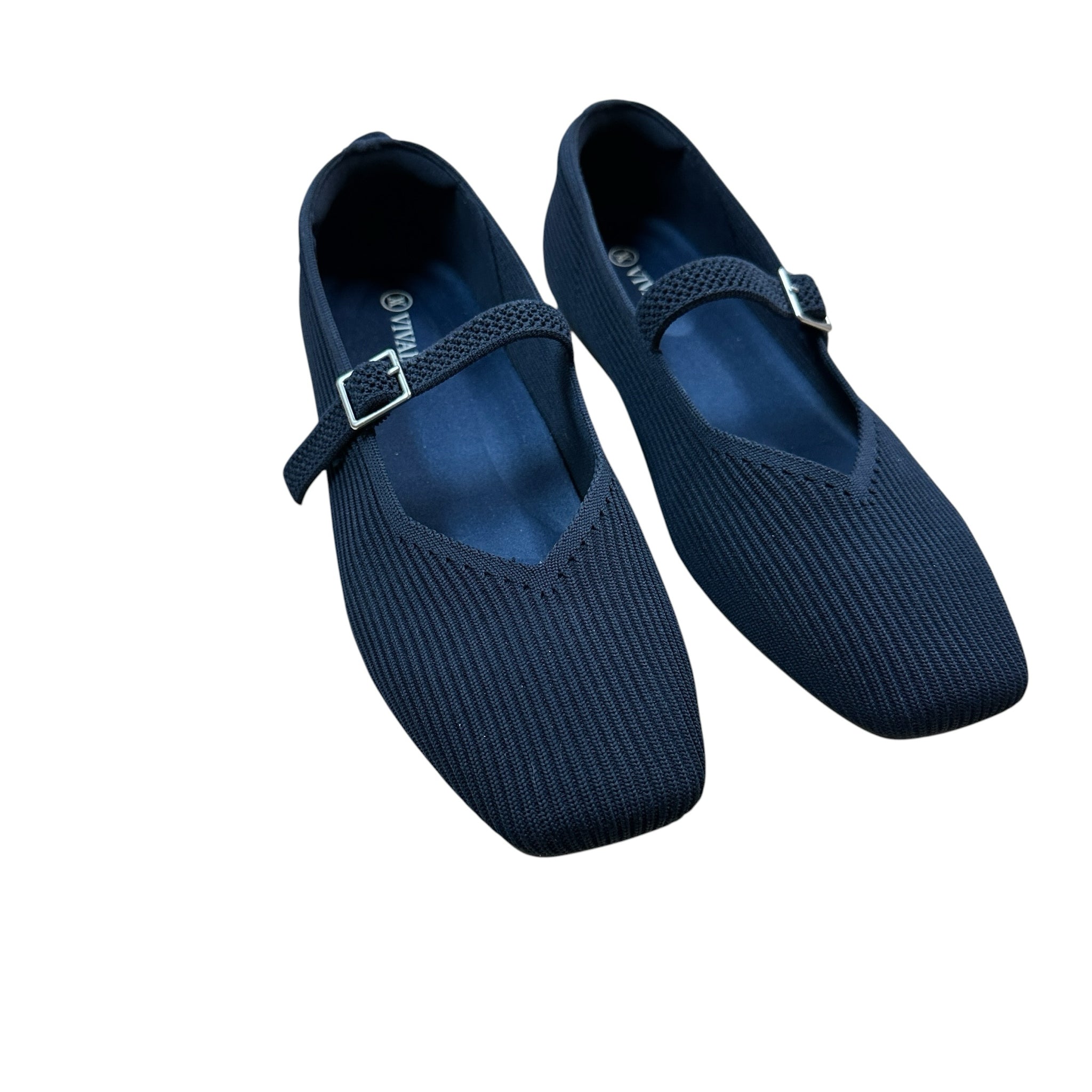 Vivaia Navy "Margot" Mary Jane Flats Size 9